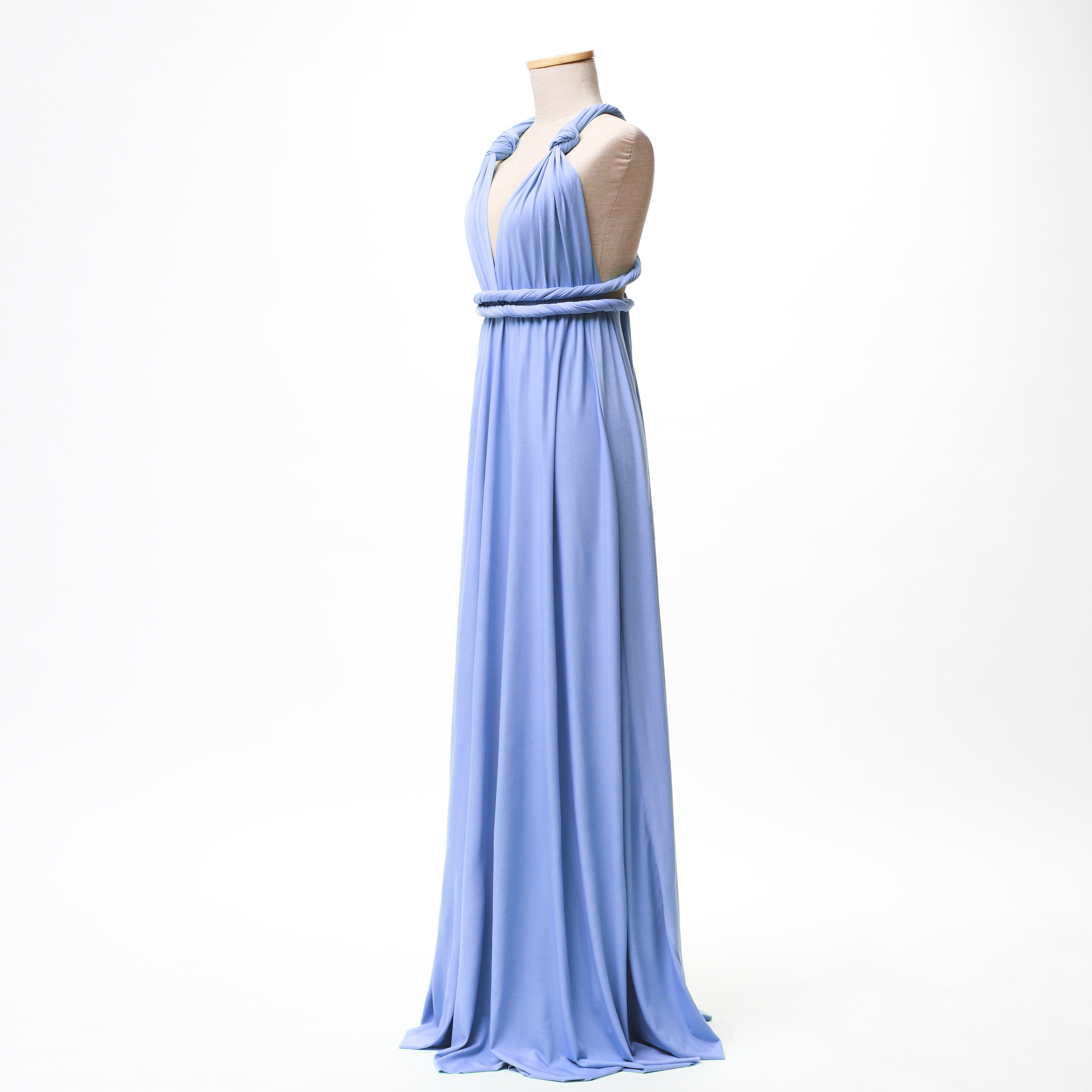 Dusty Blue Infinity Gown