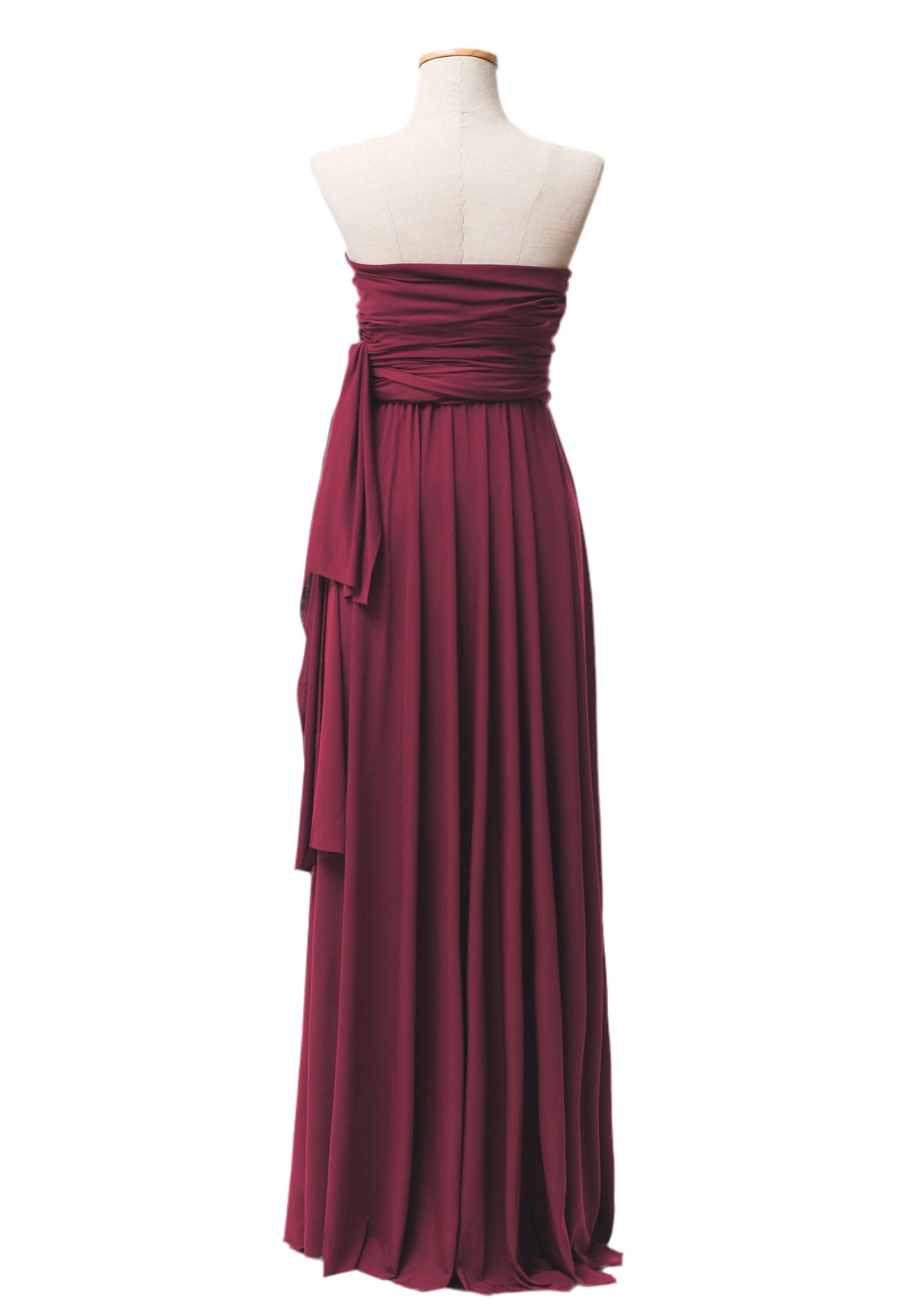 Burgundy Classic Infinity Gown - The Gown House
