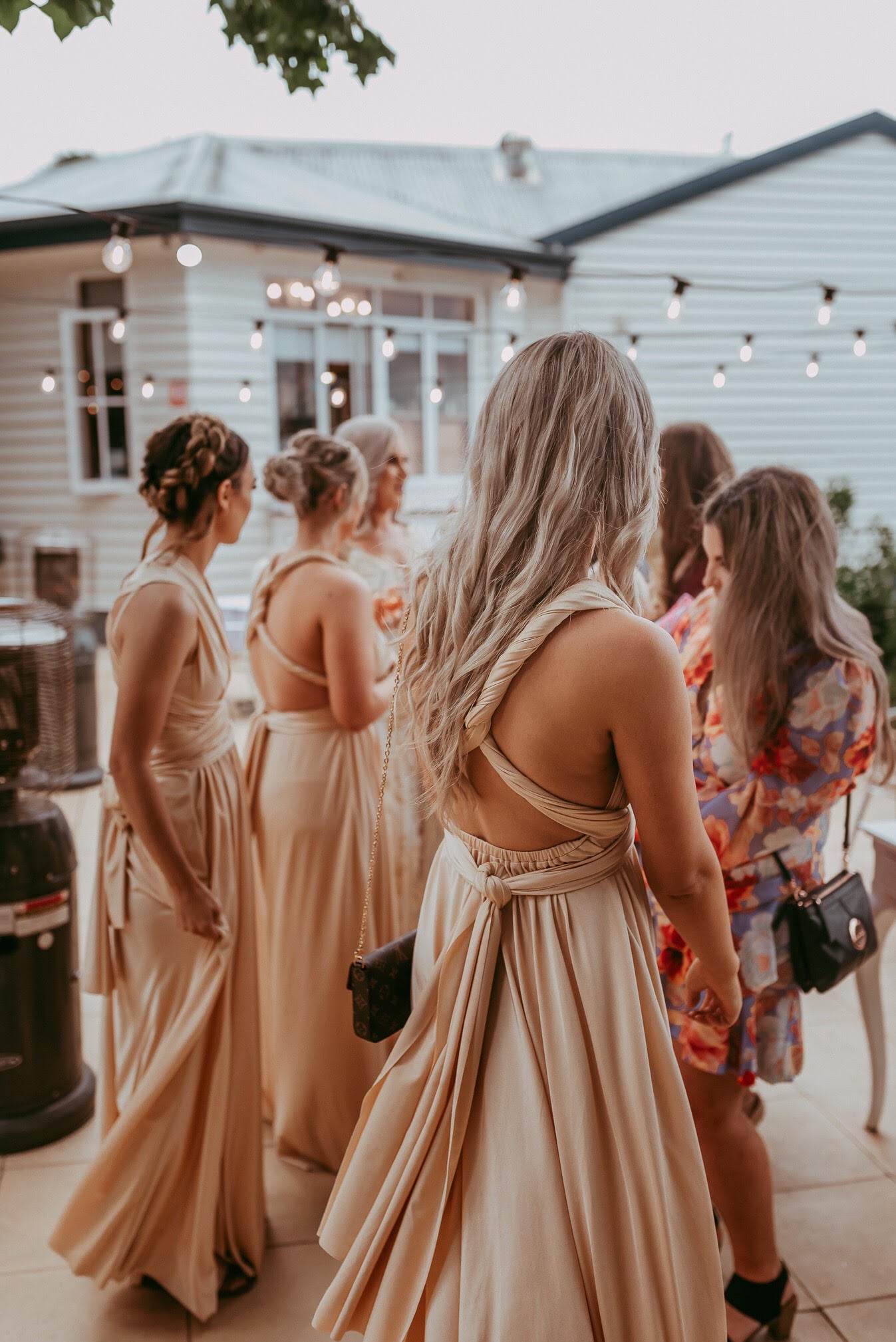 Luxe Satin Infinity Gown in Lemon - The Gown House