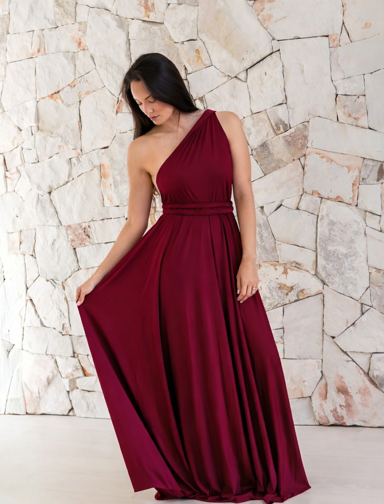 Burgundy Classic Infinity Gown