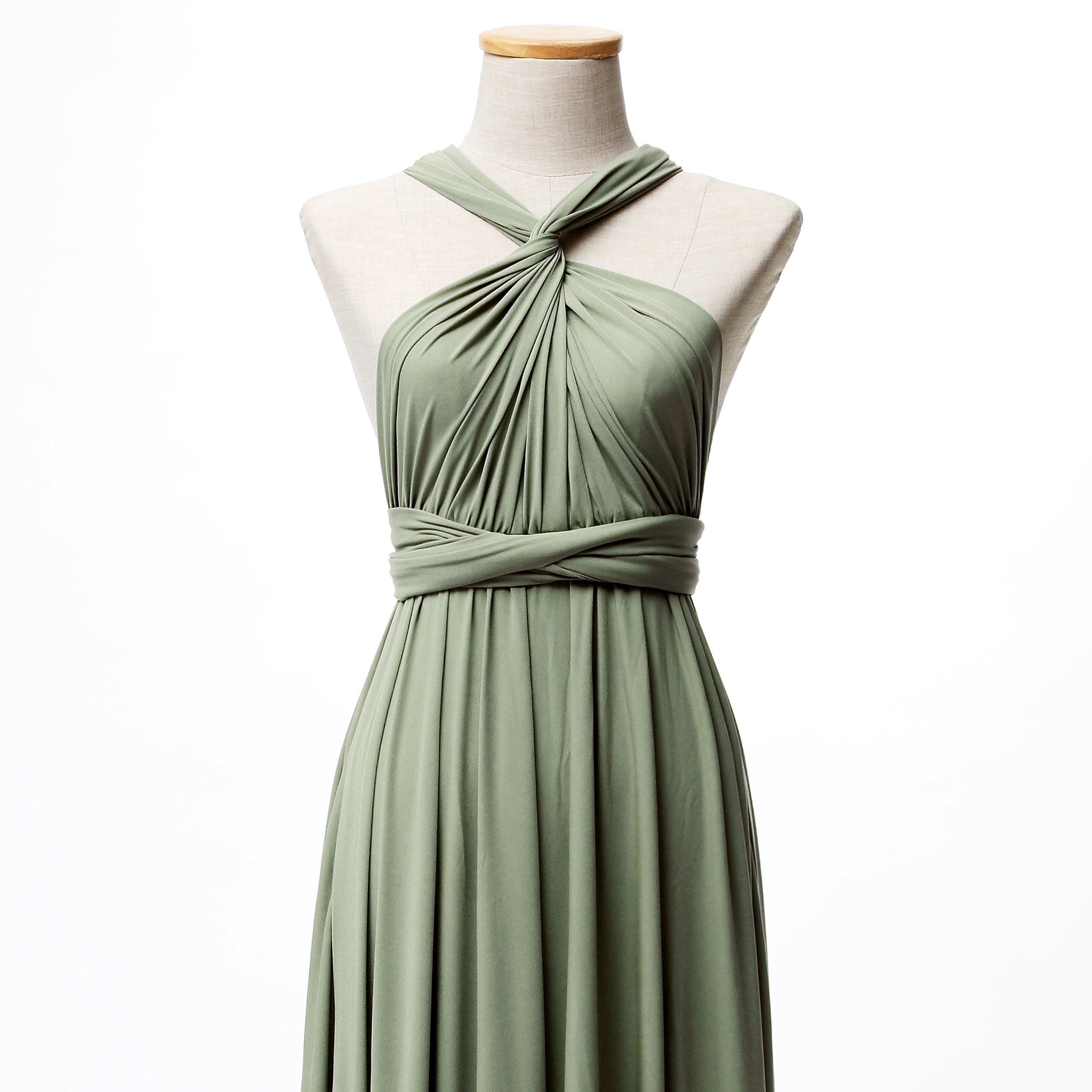 Classic Sage Infinity Gown