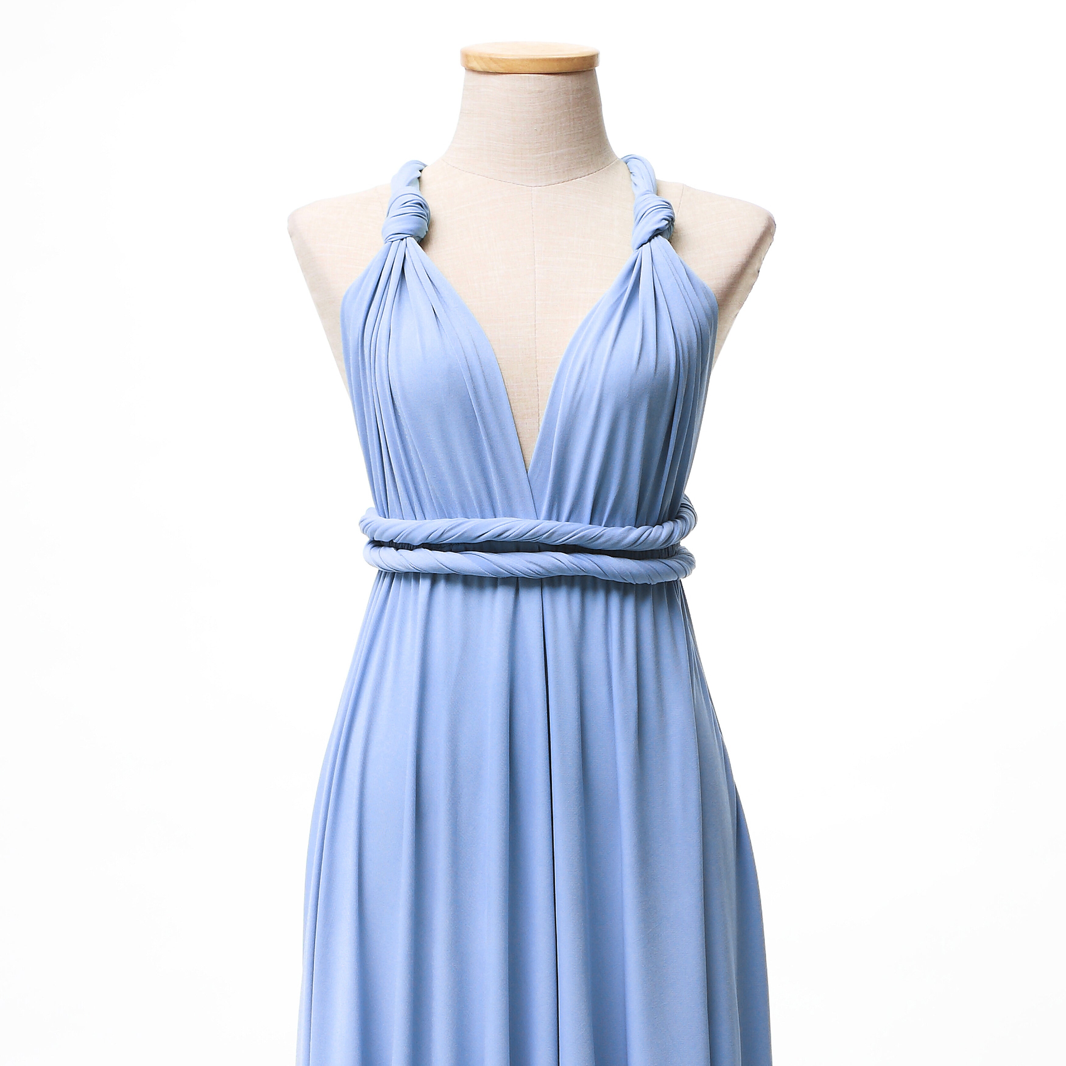 Dusty Blue Infinity Gown