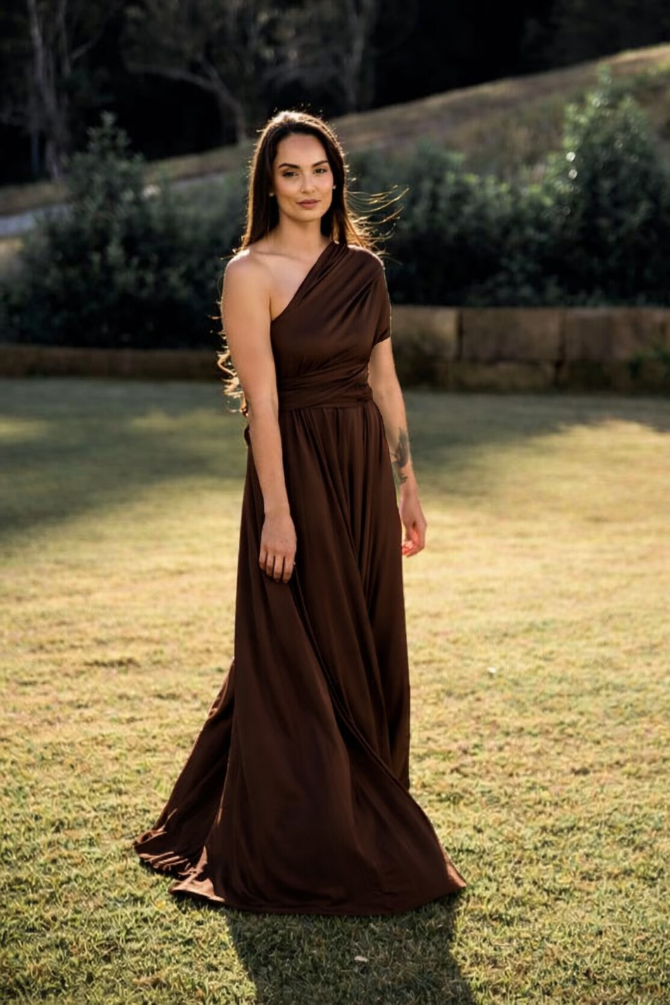 Chocolate Classic Infinity Gown