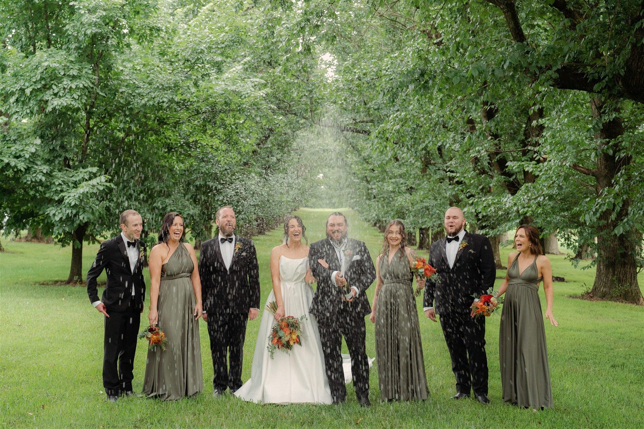 Dark Eucalyptus Infinity Gown - The Gown House