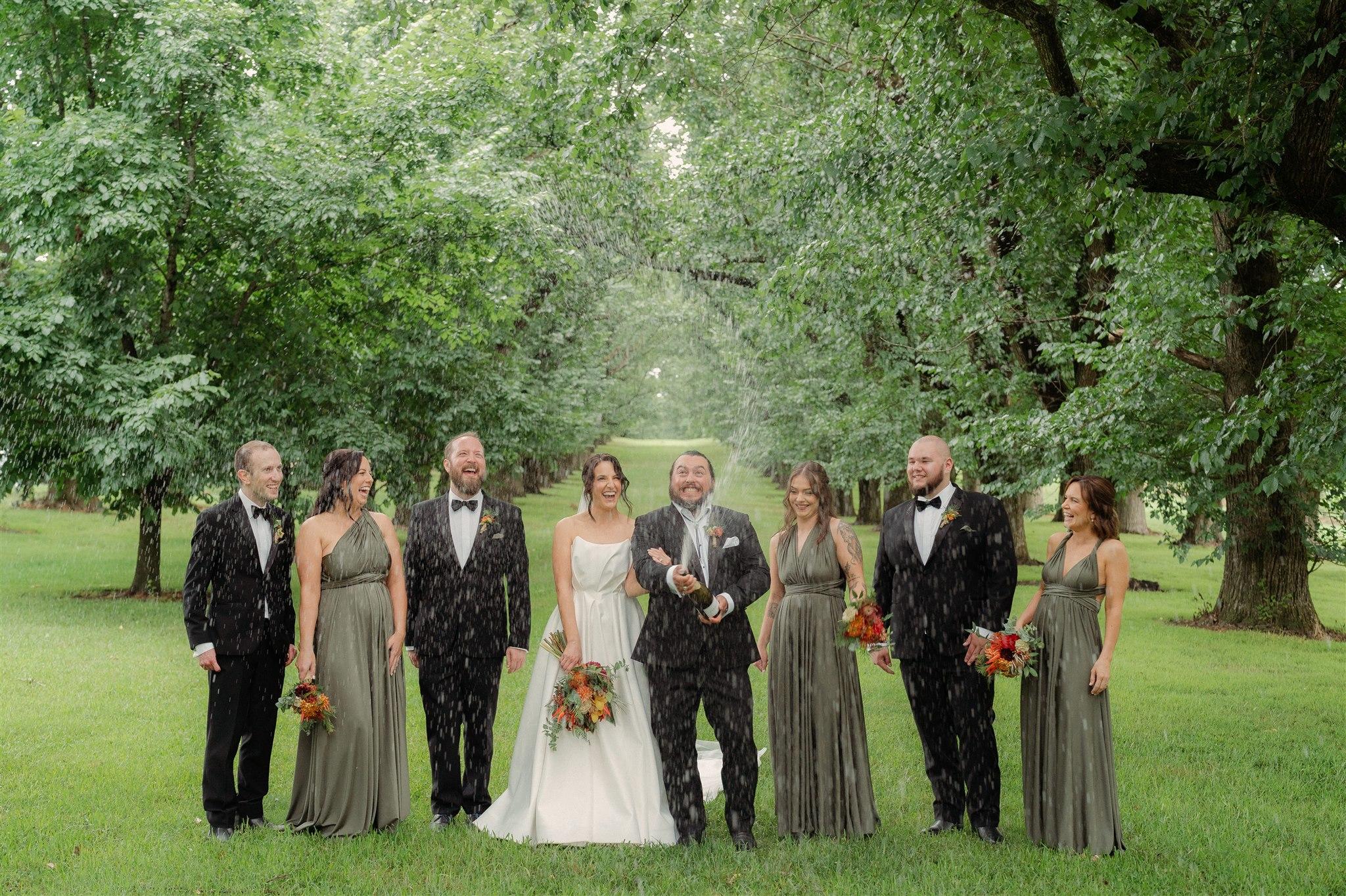 Dark Eucalyptus Infinity Gown - The Gown House