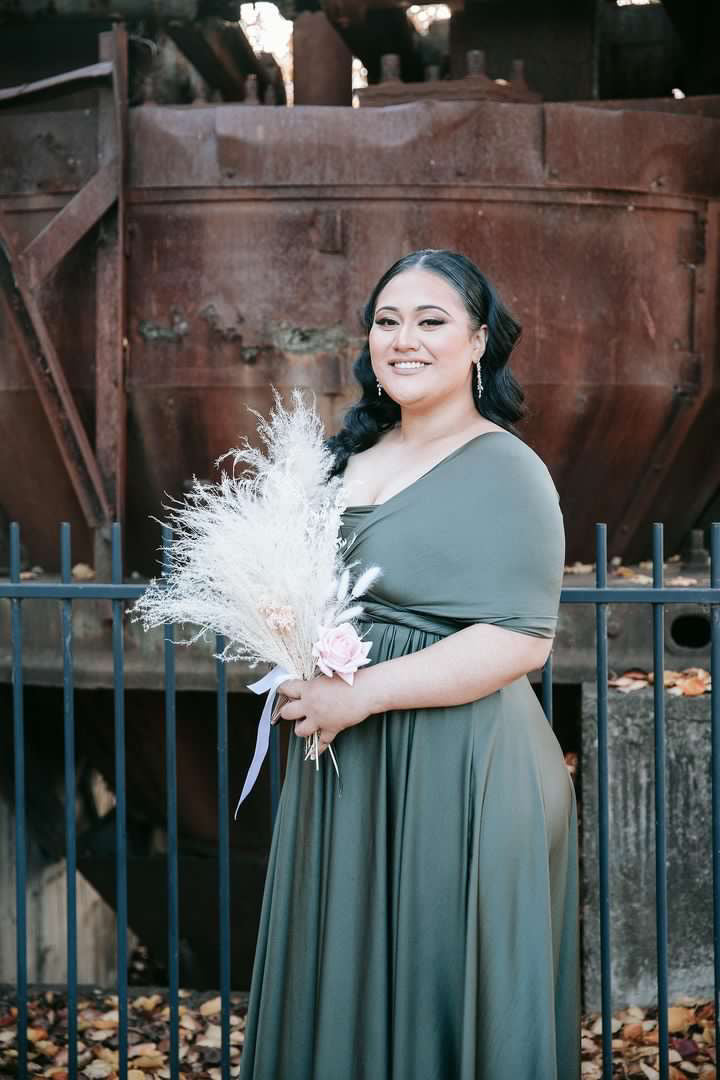 Olive Infinity Gown - The Gown House