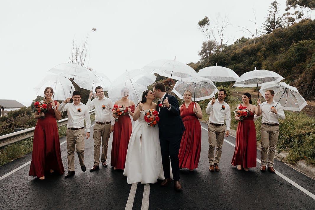 Rust Classic Infinity Gown - The Gown House