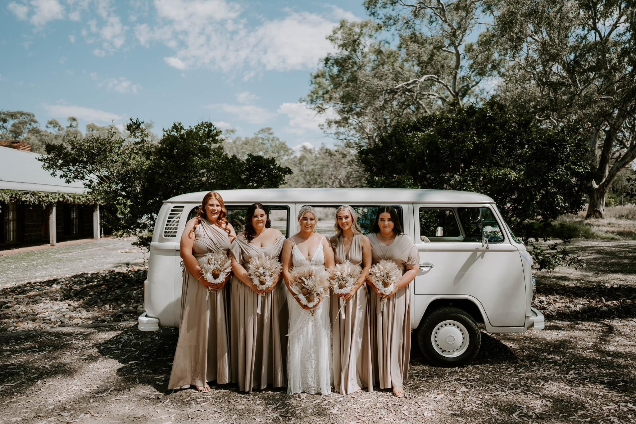 Luxe Satin Infinity Gown in Champagne