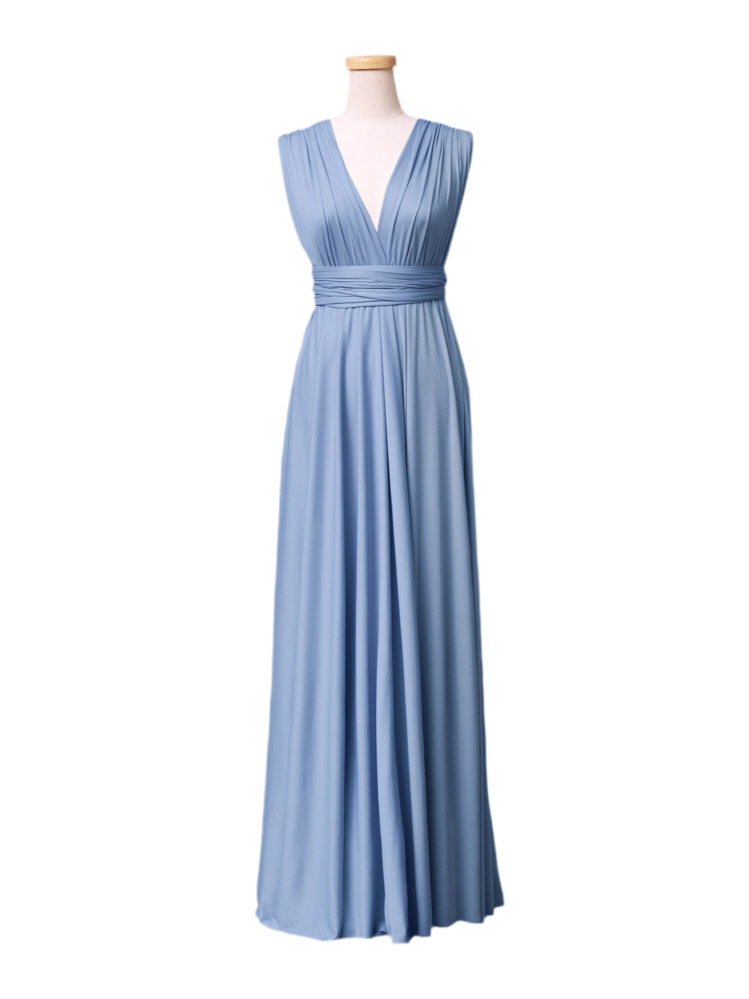 Dusty Blue Infinity Gown