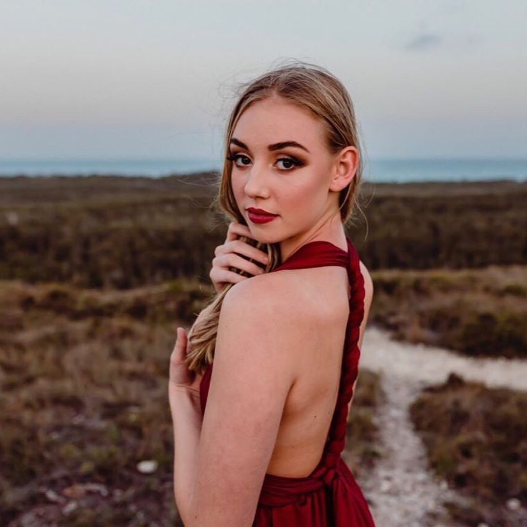 Luxe Satin Infinity Gown in Burgundy