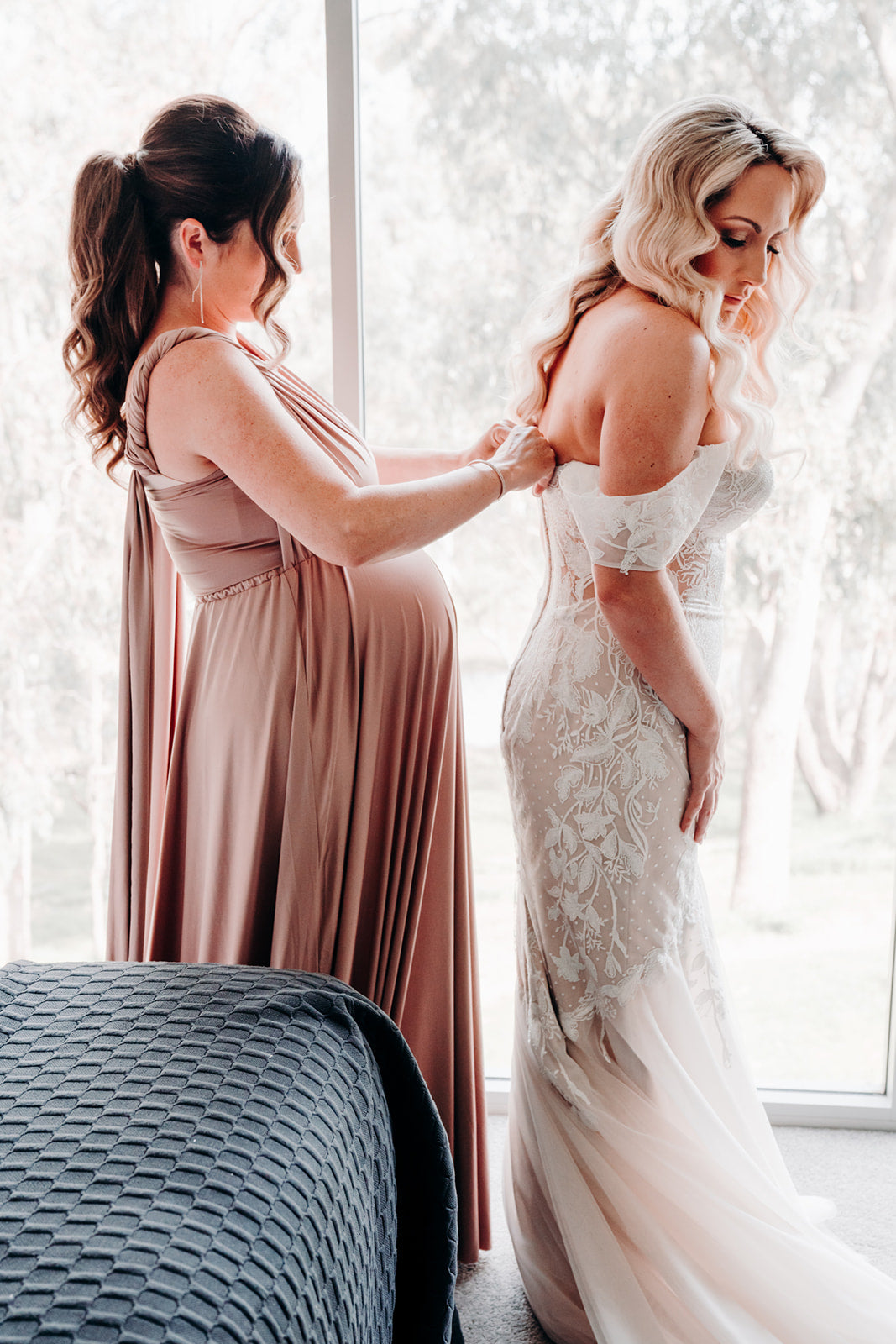 Dusty Orchid Luxe Satin Infinity Gown FINAL SALE - The Gown House