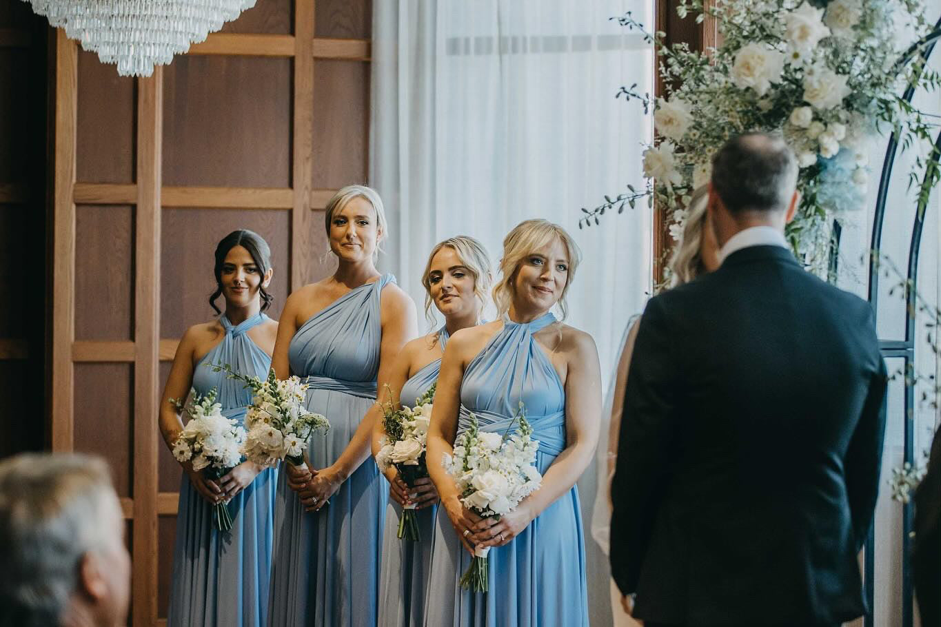 Dusty Blue Infinity Gown - The Gown House