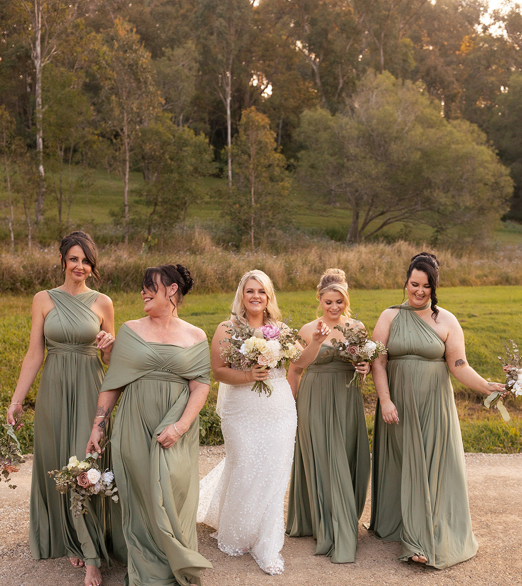 Infinity Multiway Bridesmaid Dresses Australia Sage Classic Infinity Gown