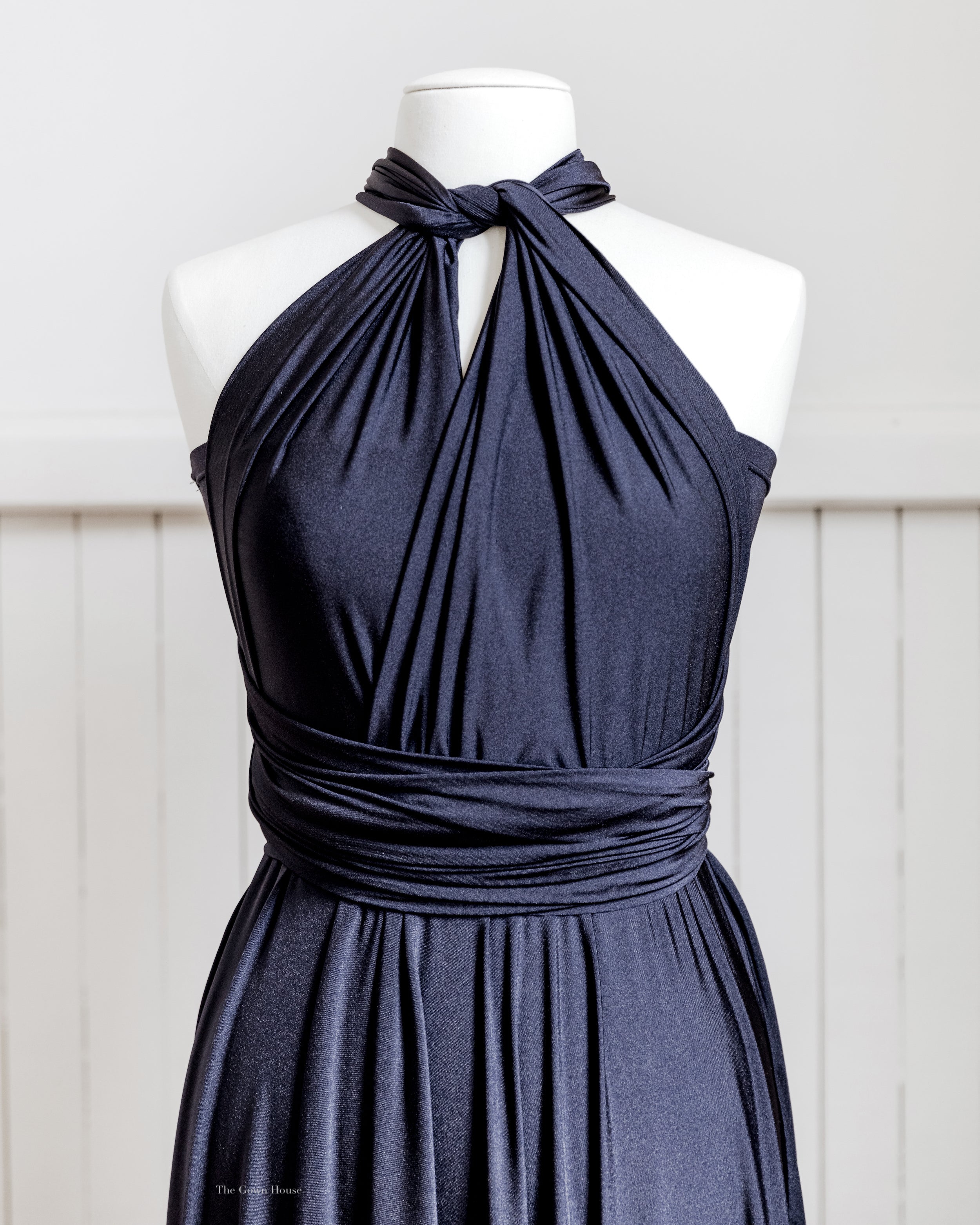 Infinity Multiway Bridesmaid Dresses Australia Navy Luxe Satin Infinity Gown