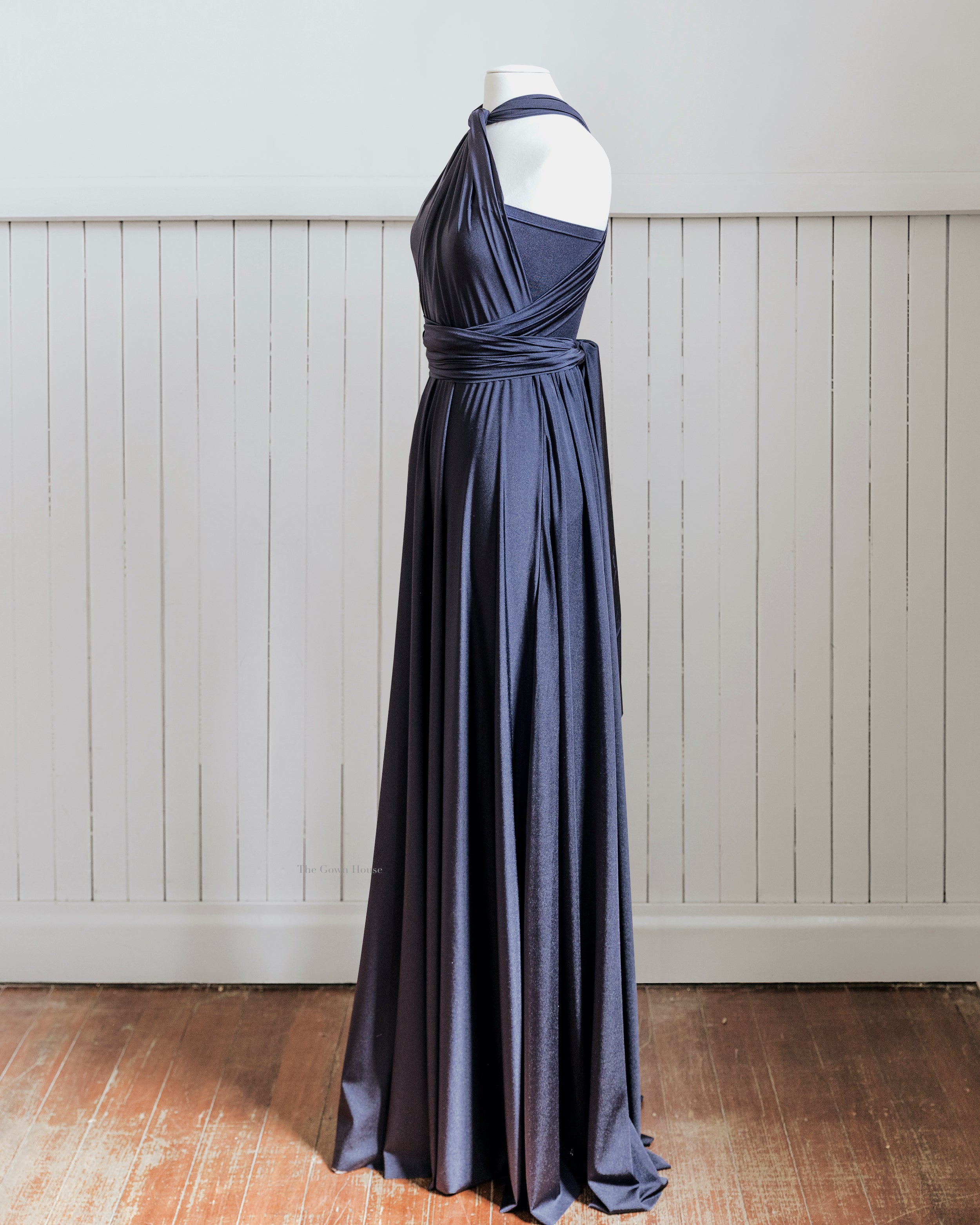 Infinity Multiway Bridesmaid Dresses Australia Navy Luxe Satin Infinity Gown