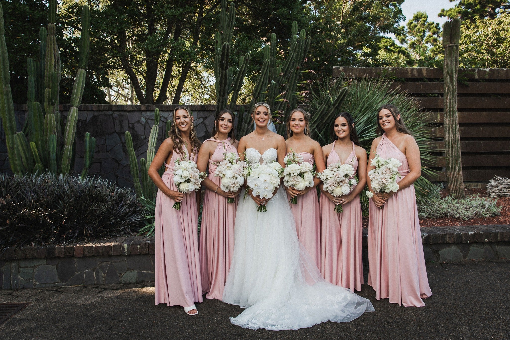 Blush Pink Luxe Satin Infinity Gown