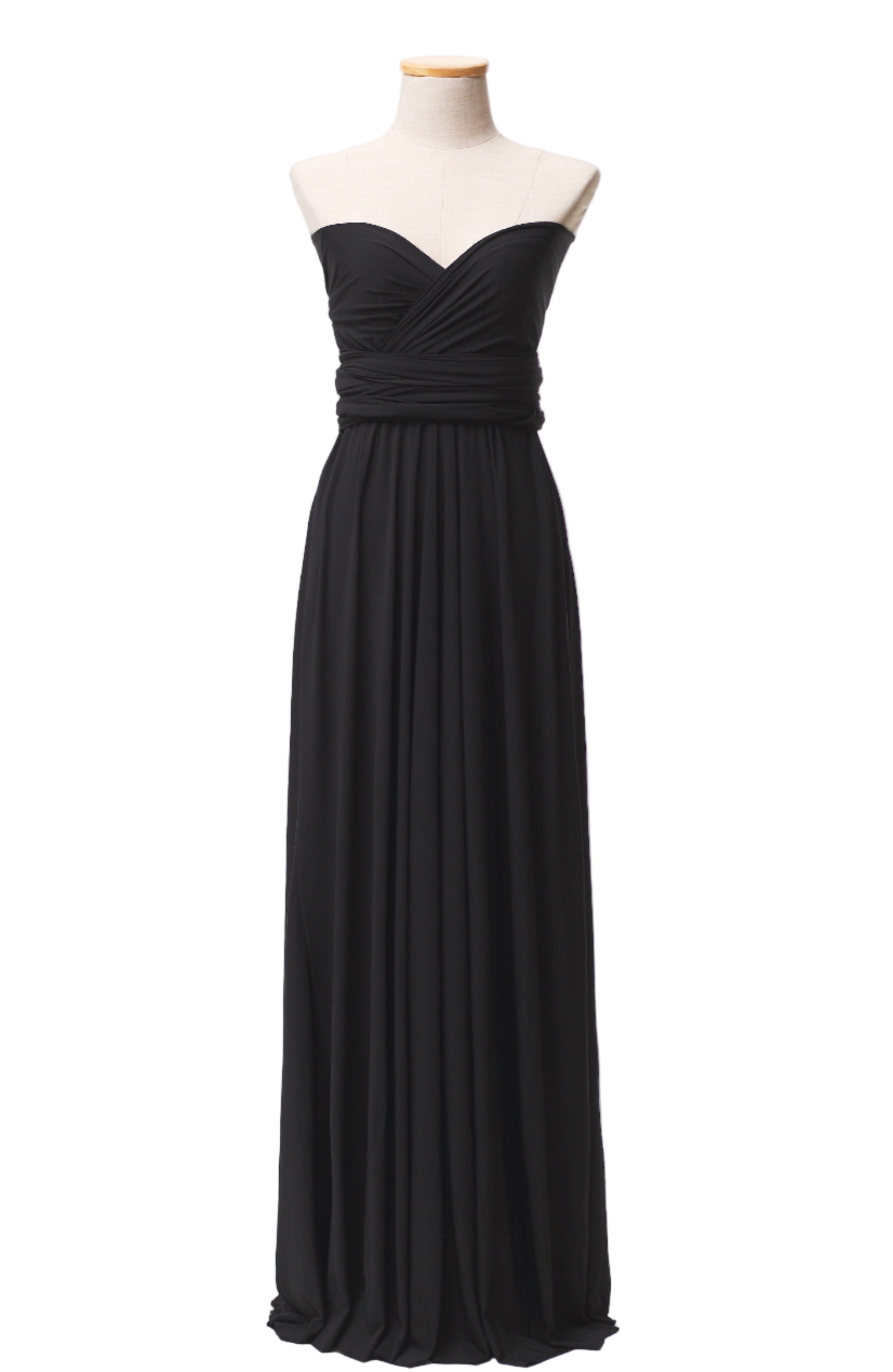 Black Classic Infinity Gown - The Gown House