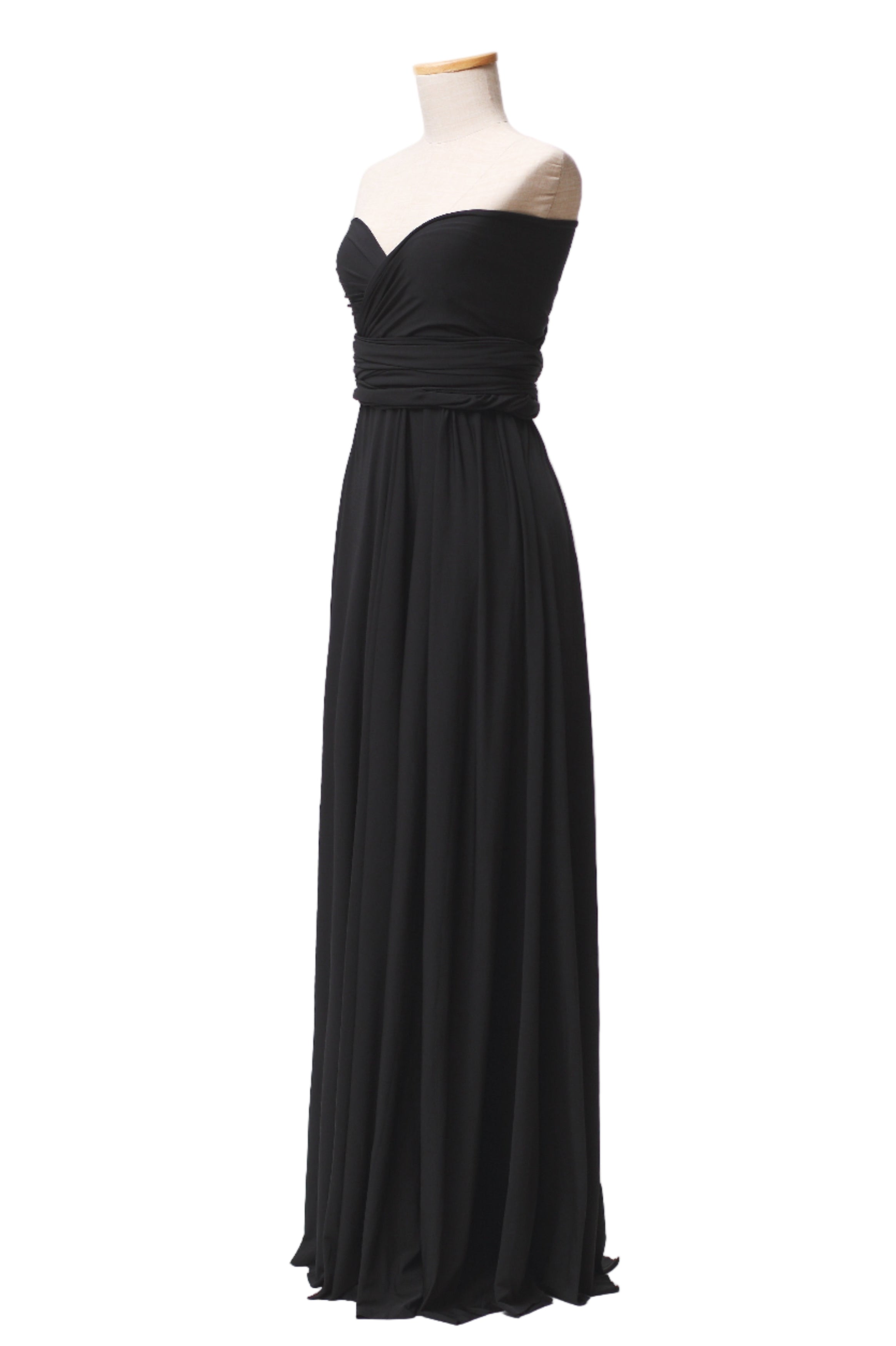 Black Classic Infinity Gown - The Gown House