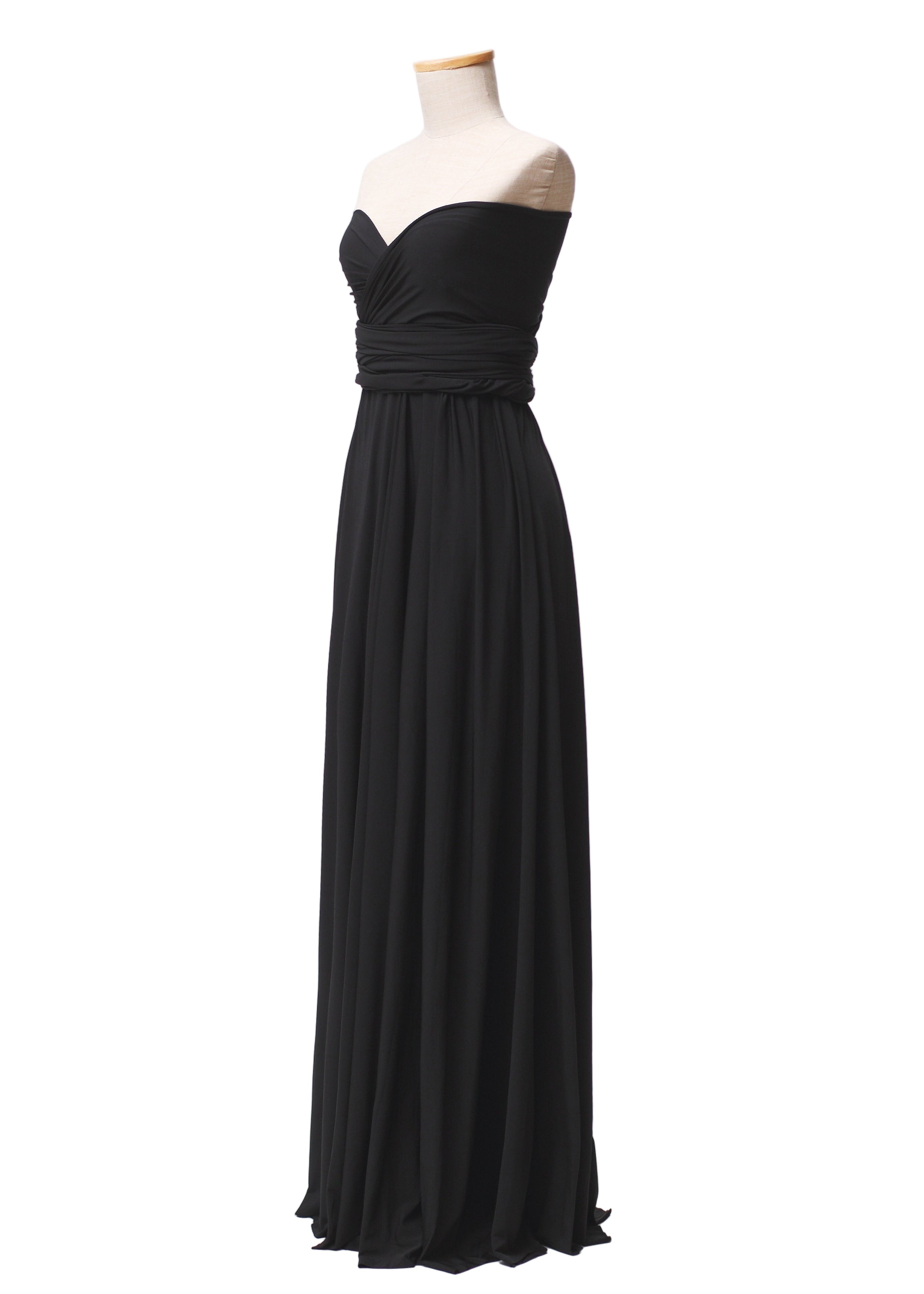 Black Classic Infinity Gown - The Gown House