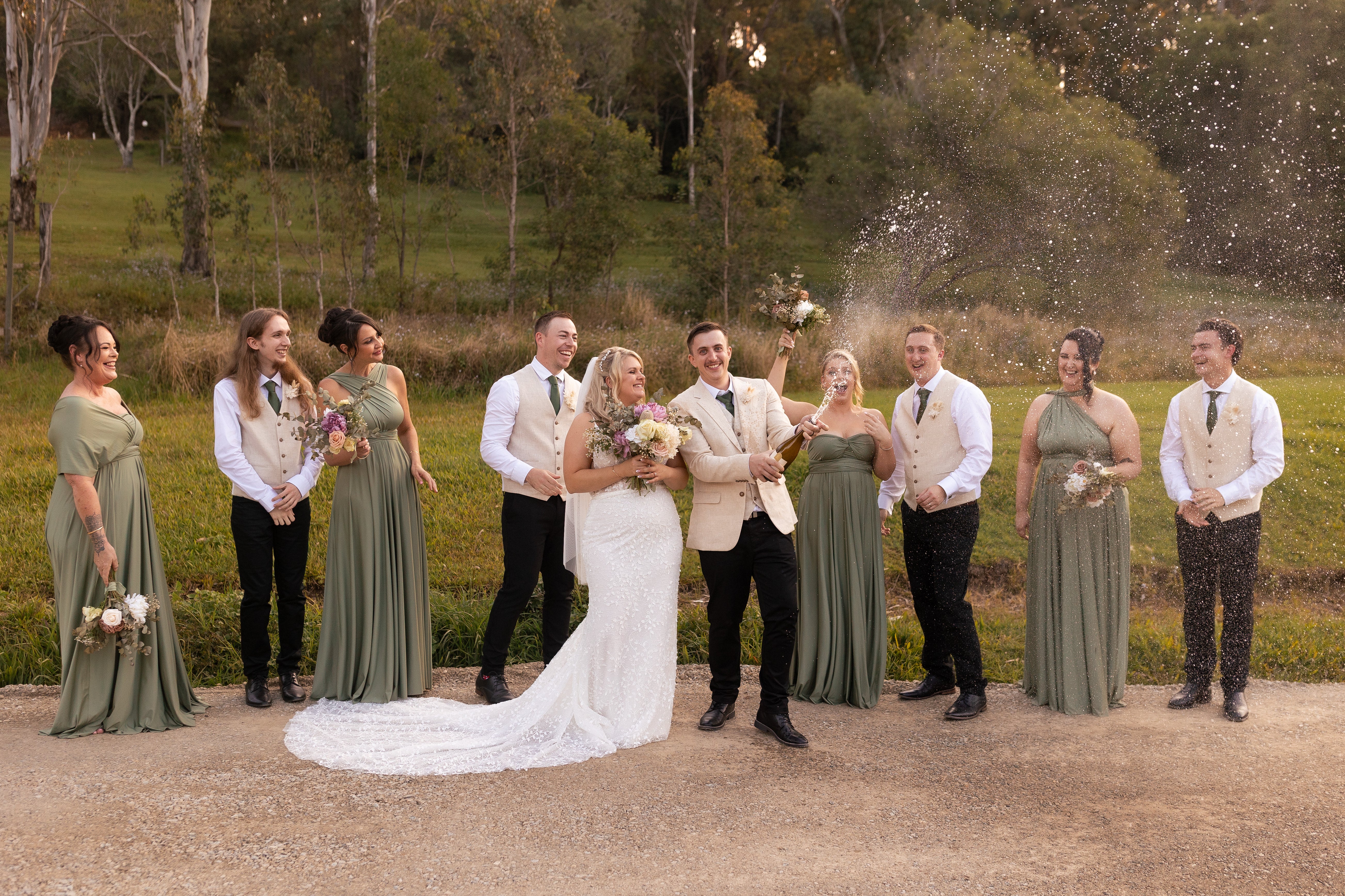 Sage Infinity Gown - The Gown House