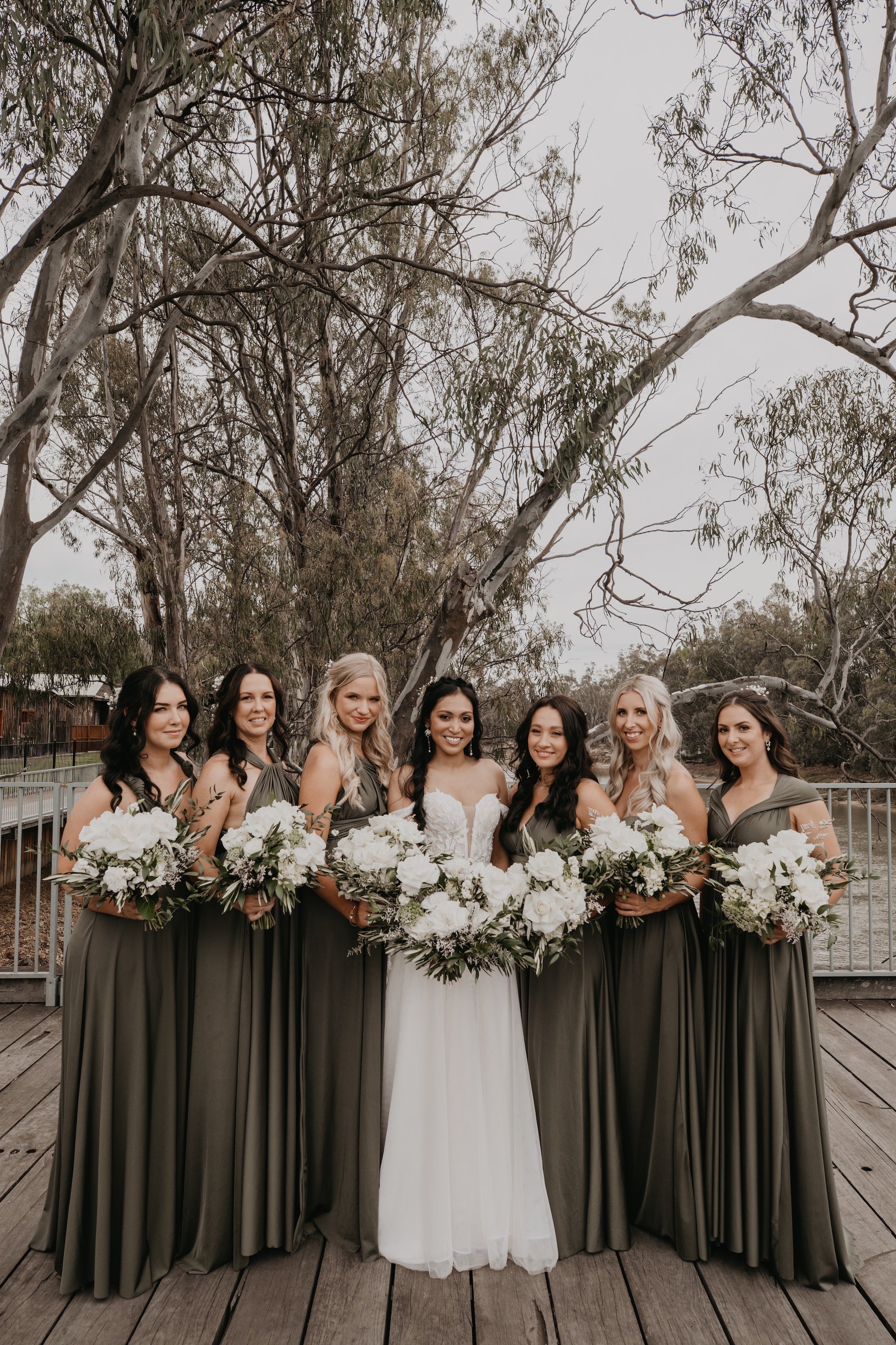 Sage Luxe Satin Infinity Gown