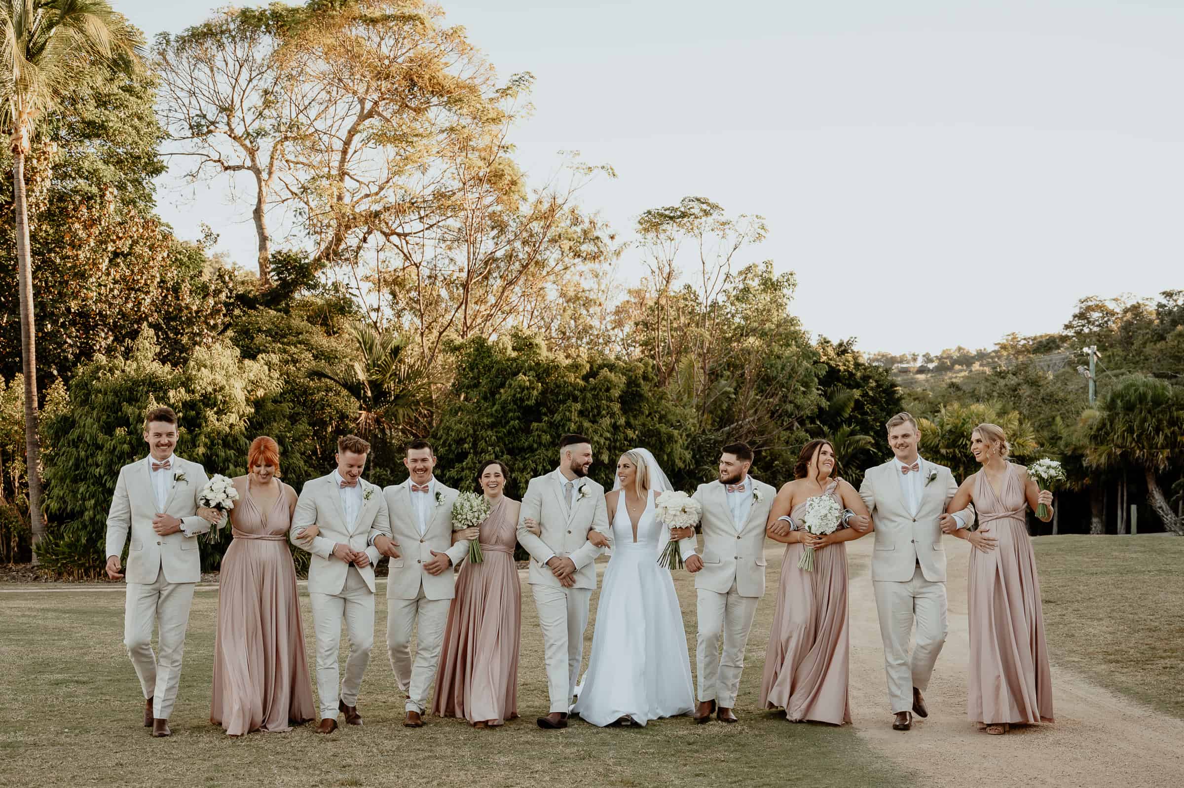 Luxe Satin Infinity Gown in Blush Pink