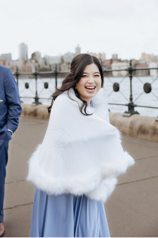 Dusty Blue Classic Infinity Gown - The Gown House