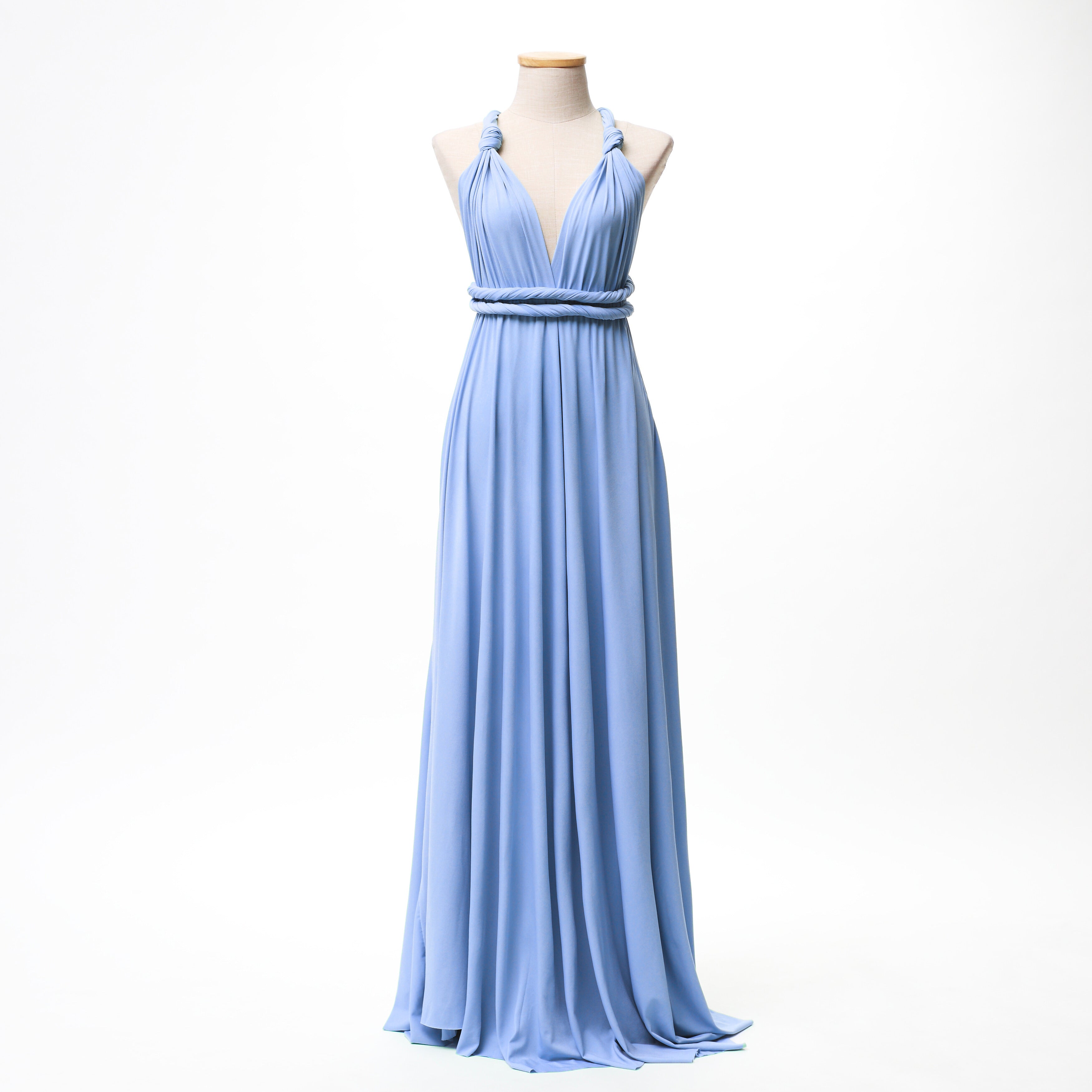 Dusty Blue Infinity Gown
