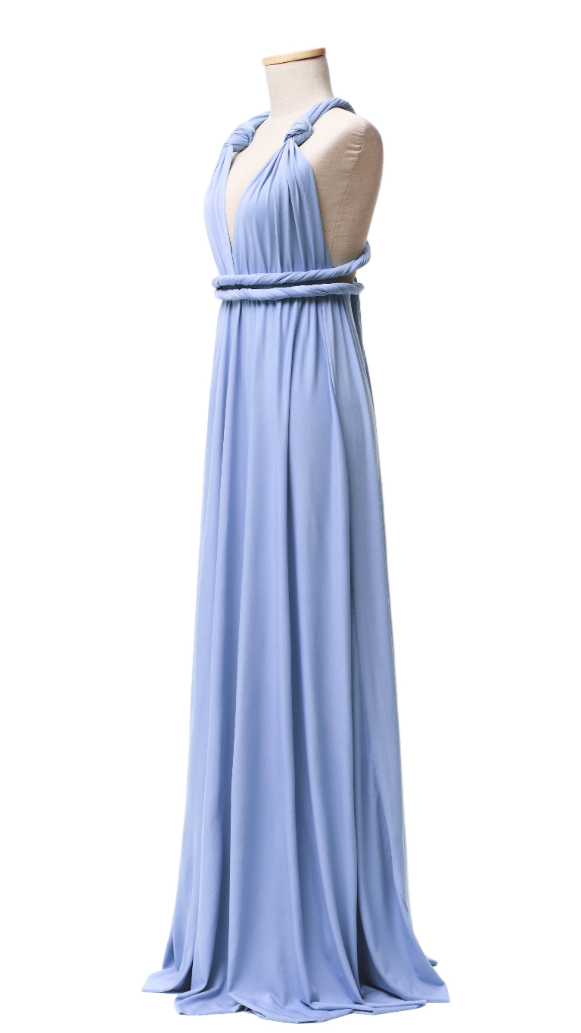 Dusty Blue Infinity Gown