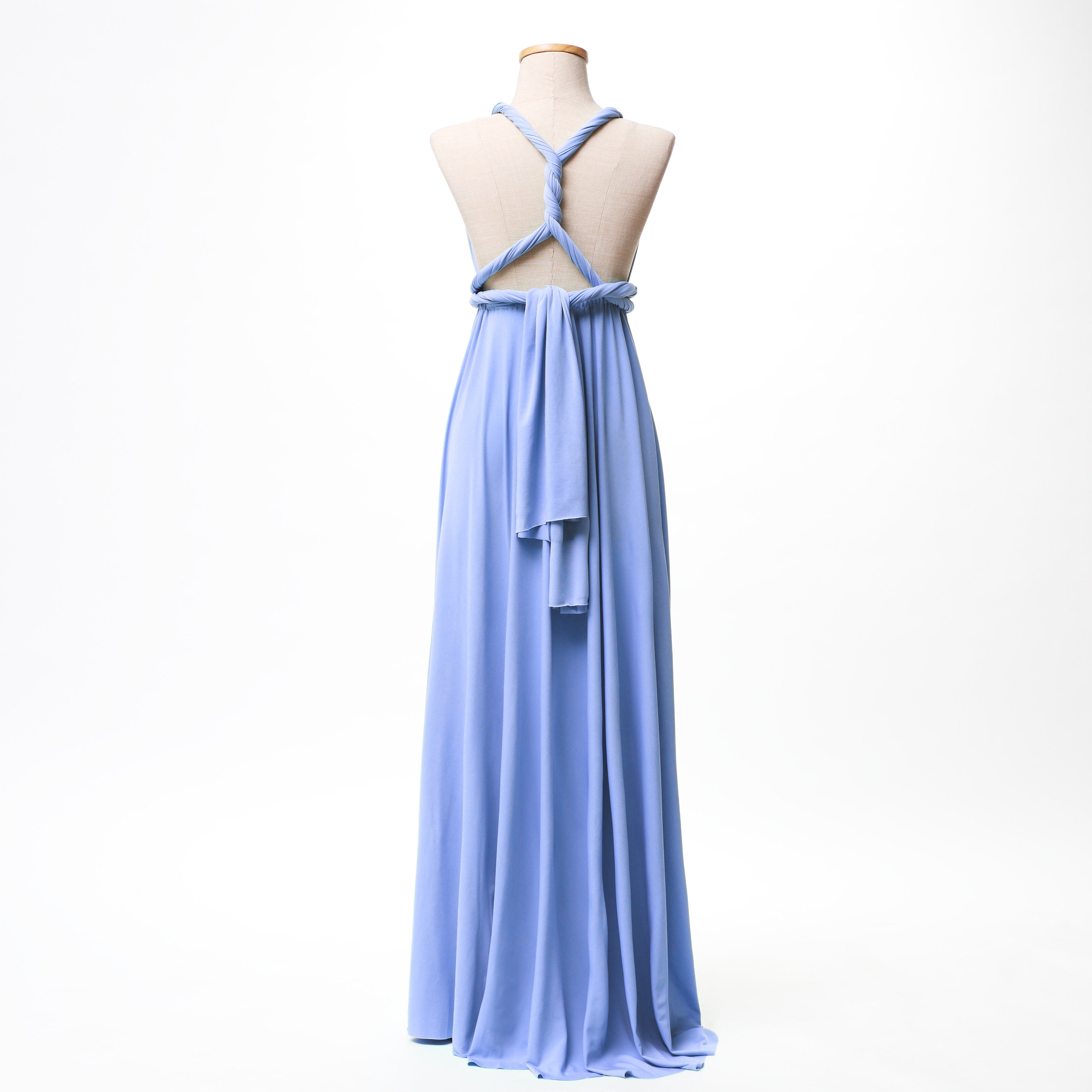 Dusty Blue Infinity Gown
