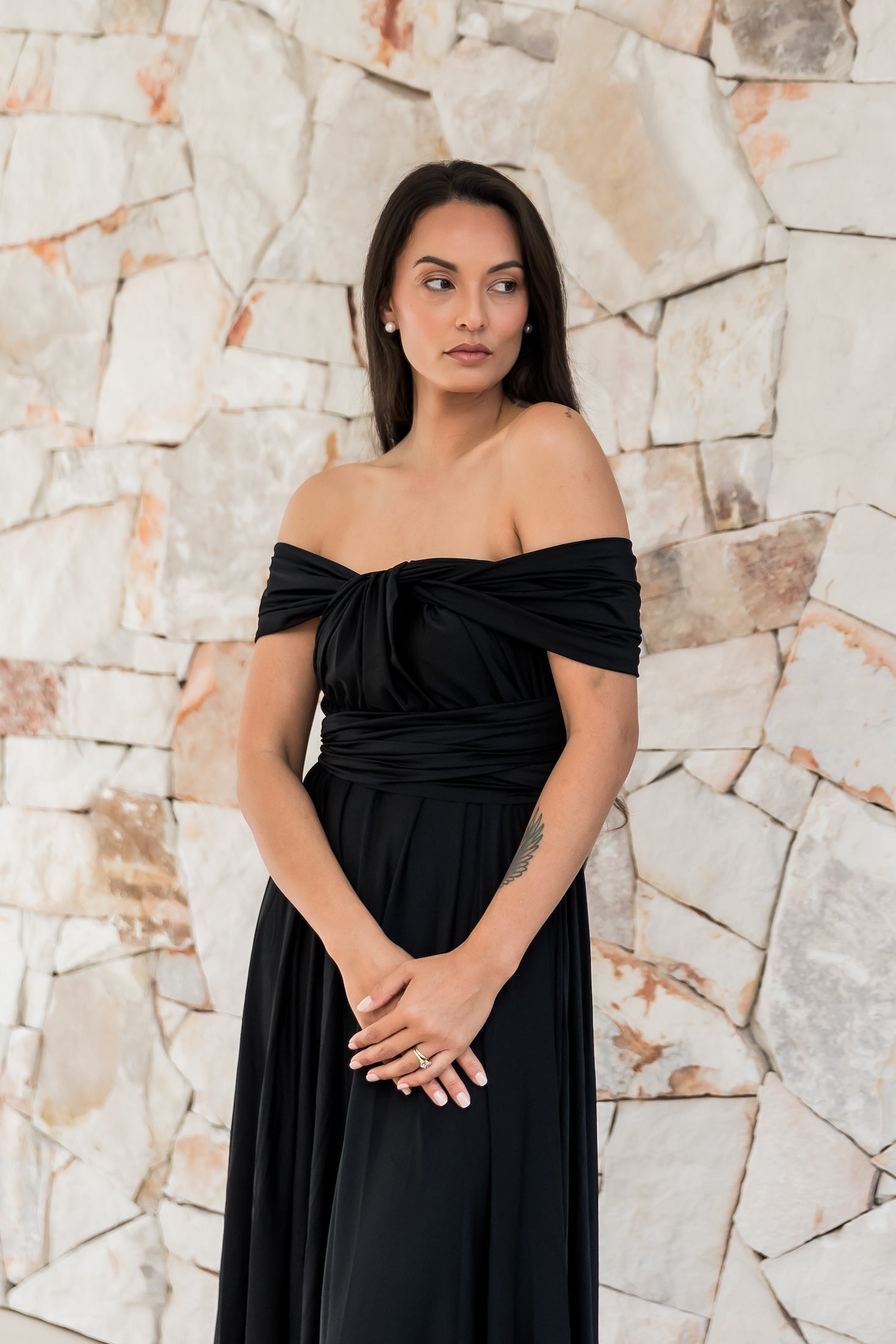 Infinity Multiway Bridesmaid Dresses Australia Black Classic Infinity Gown