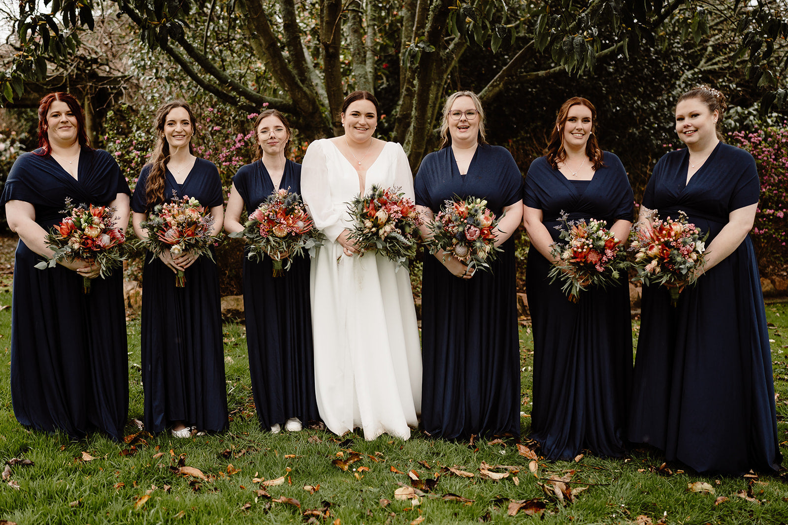 Infinity Multiway Bridesmaid Dresses Australia Navy Luxe Satin Infinity Gown