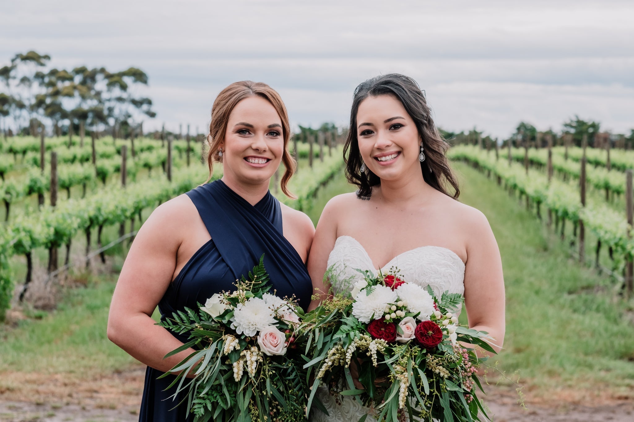 Infinity Multiway Bridesmaid Dresses Australia Navy Luxe Satin Infinity Gown