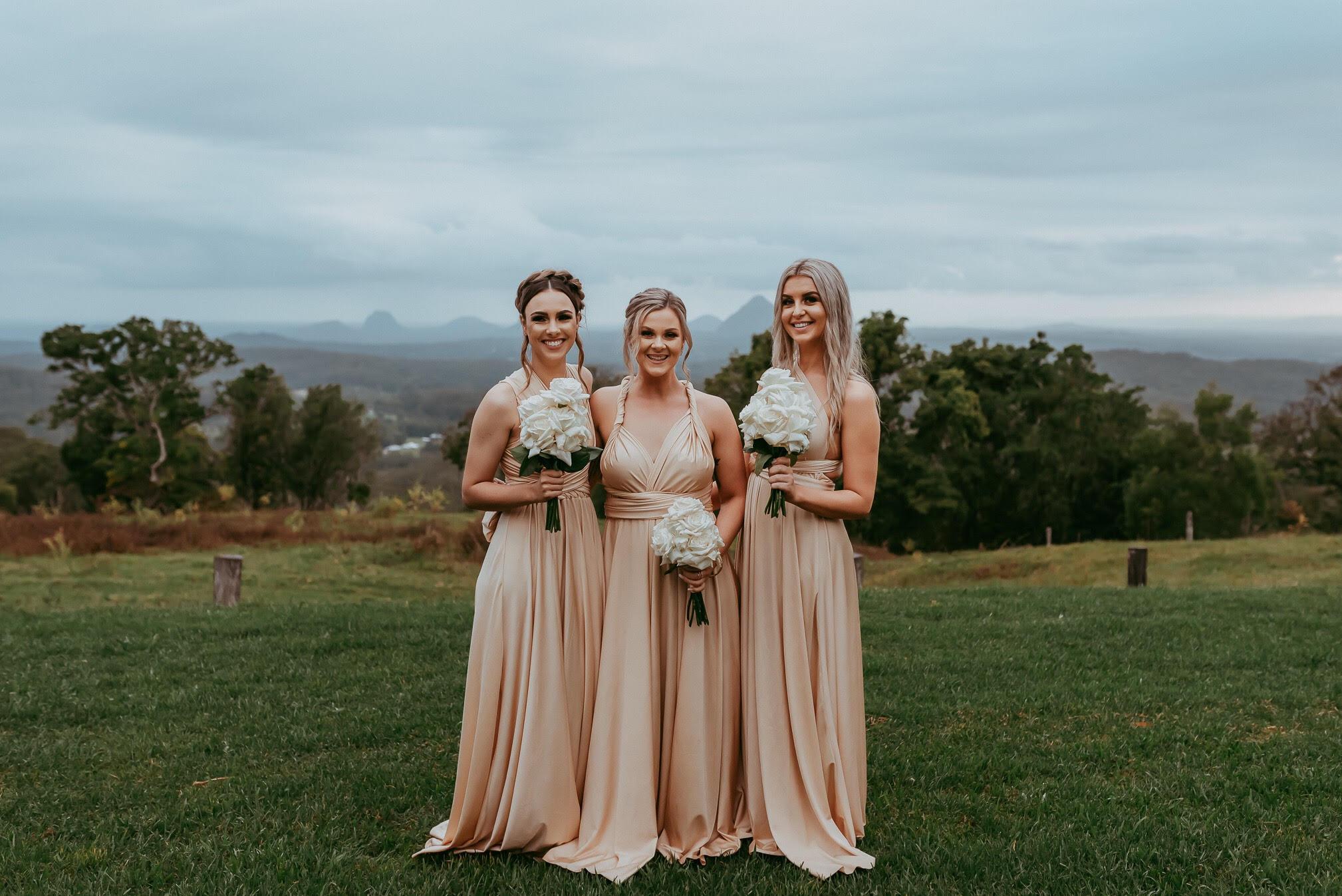 Infinity Multiway Bridesmaid Dresses Australia Lemon Yellow Luxe Satin Infinity Gown