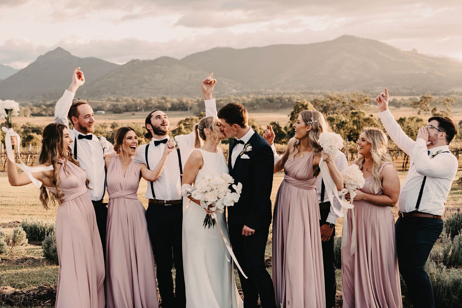 Infinity Multiway Bridesmaid Dresses Australia Blush Pink Luxe Satin Infinity Gown