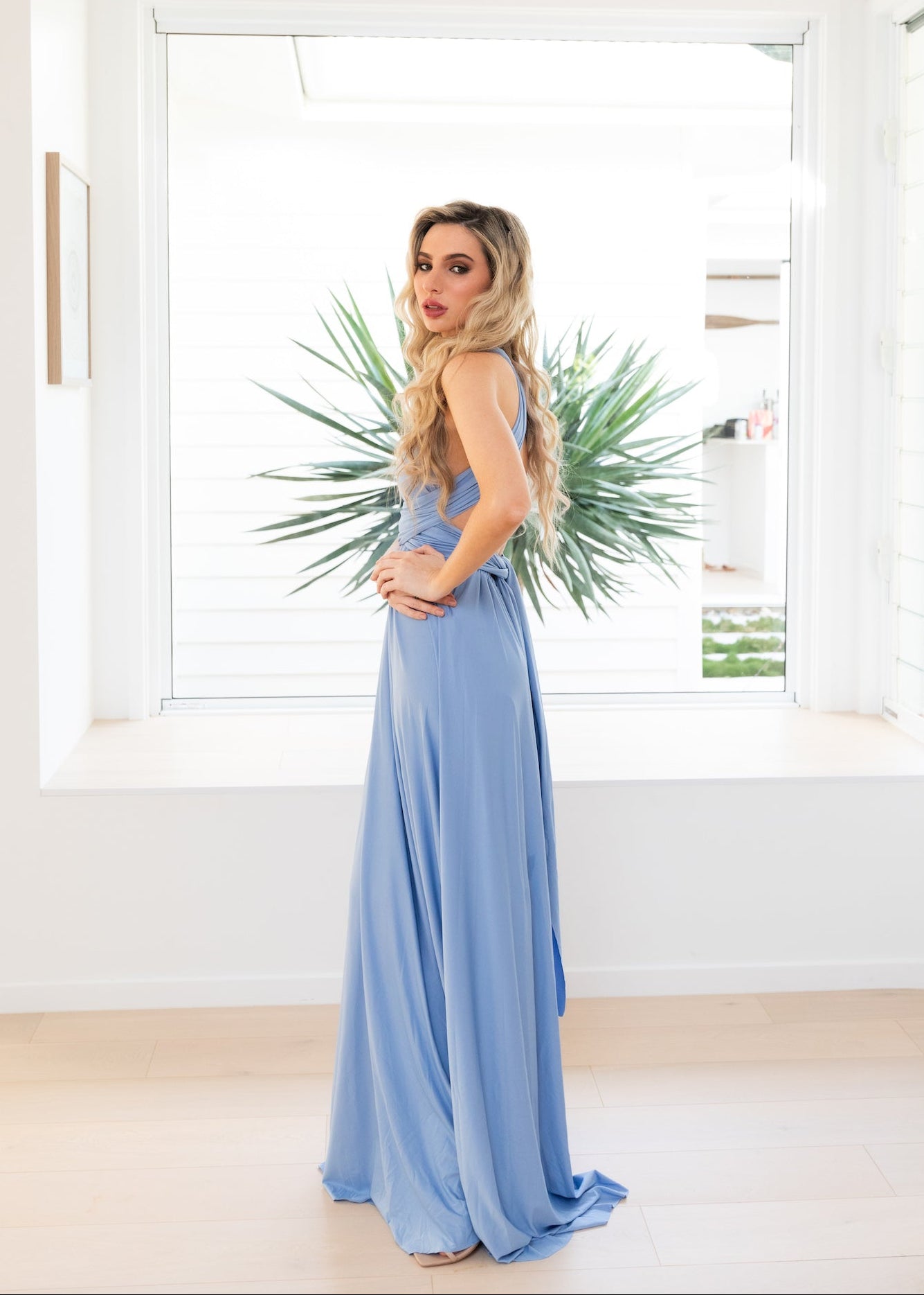 Dusty Blue Classic Infinity Gown