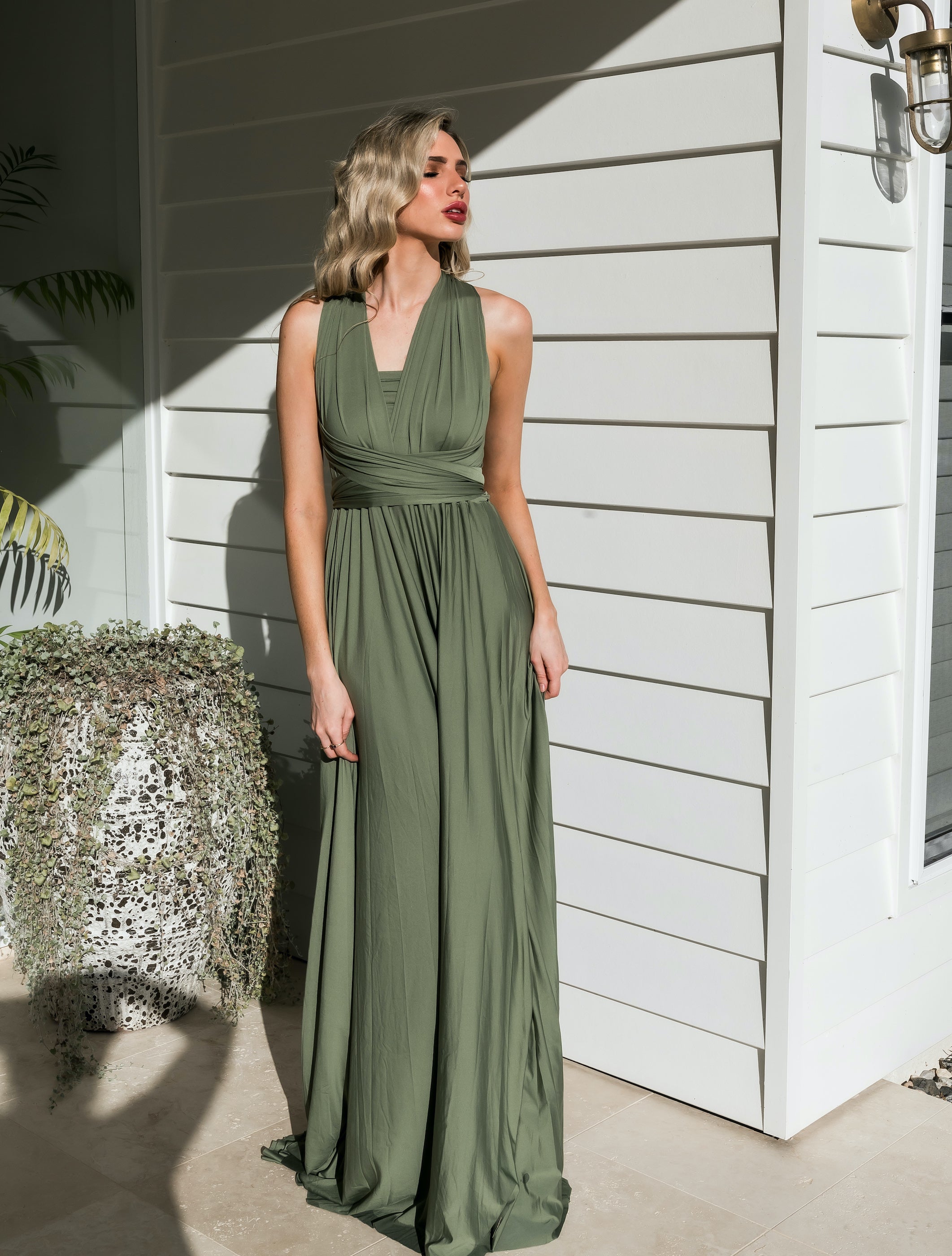 Sage Classic Infinity Gown