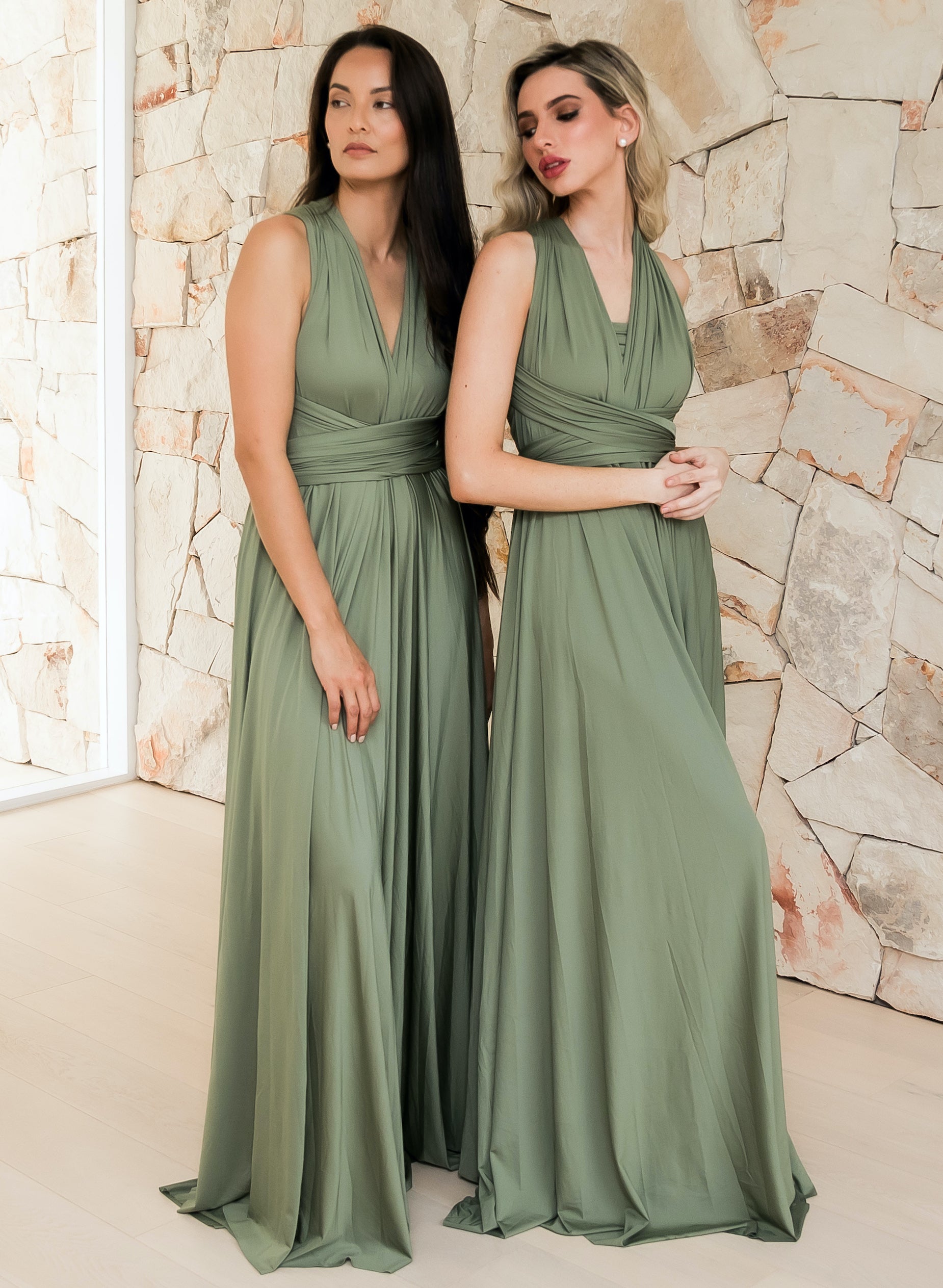 Sage Classic Infinity Gown