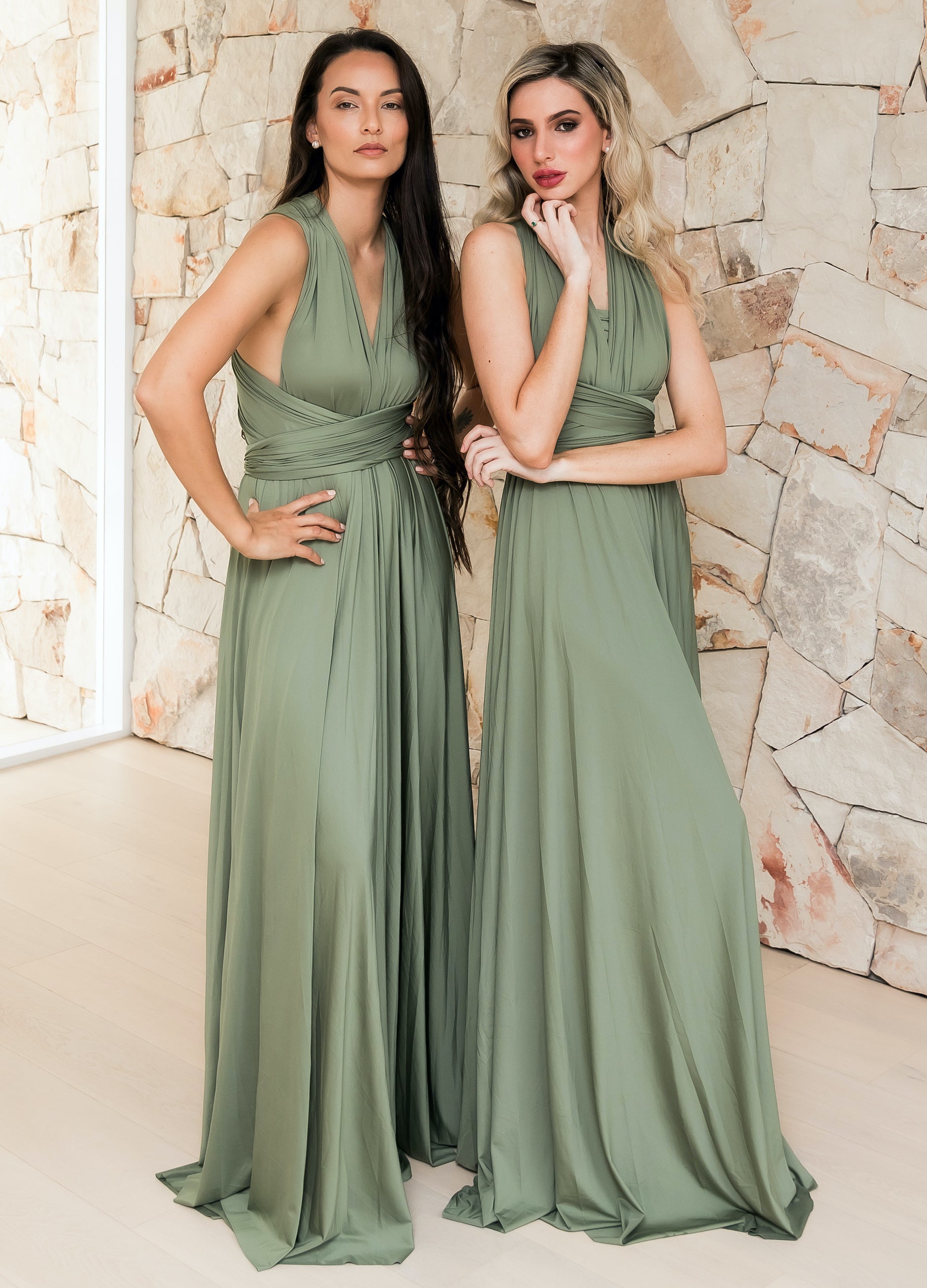 Sage Classic Infinity Gown