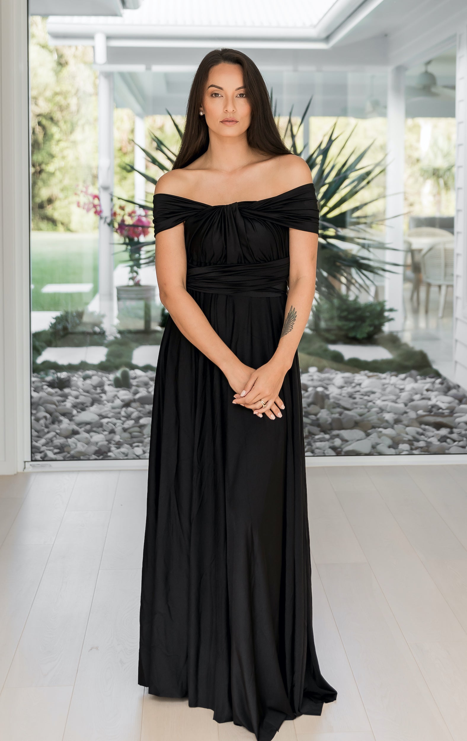 Infinity Multiway Bridesmaid Dresses Australia Black Classic Infinity Gown