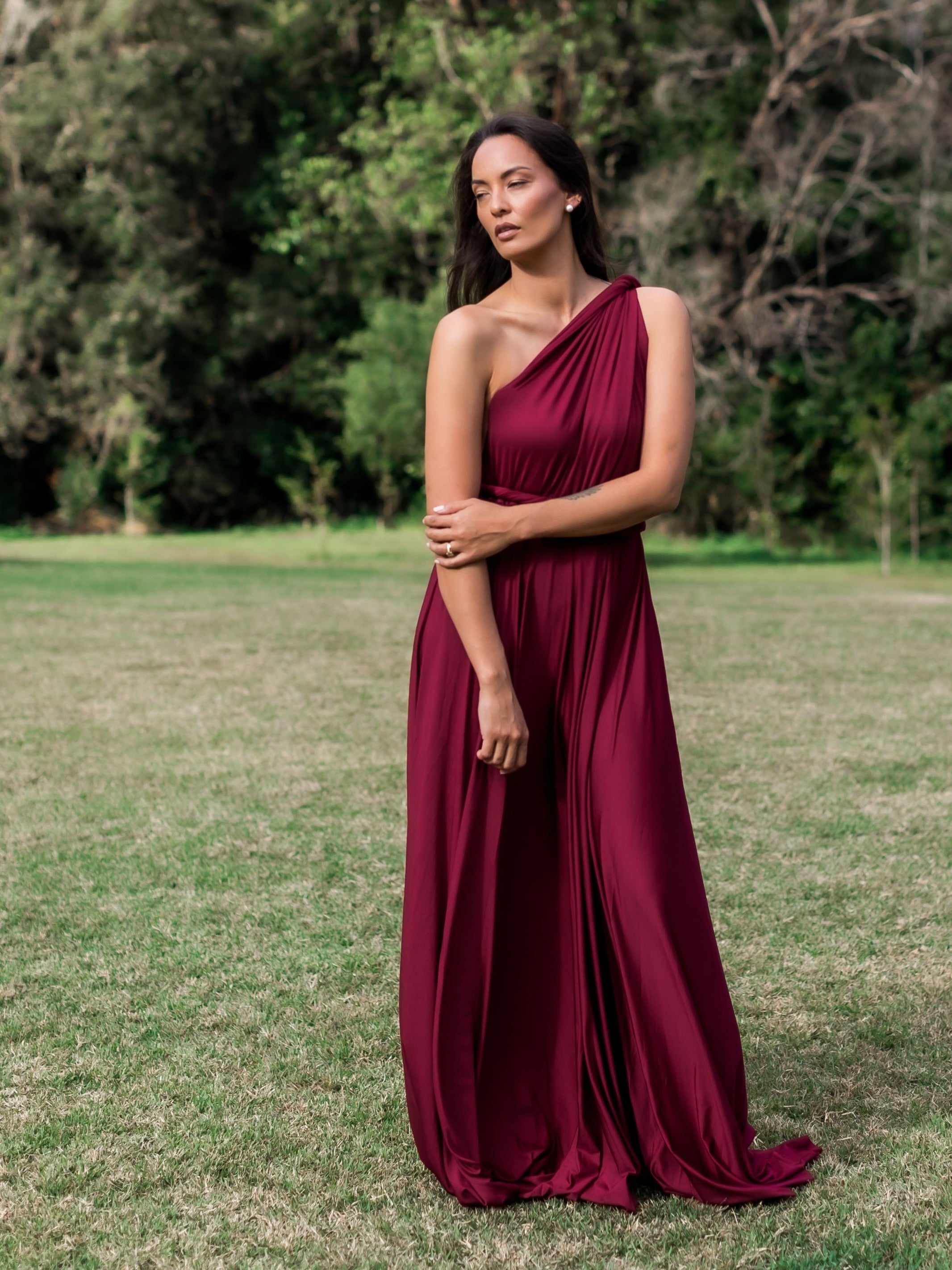 Burgundy Infinity Gown