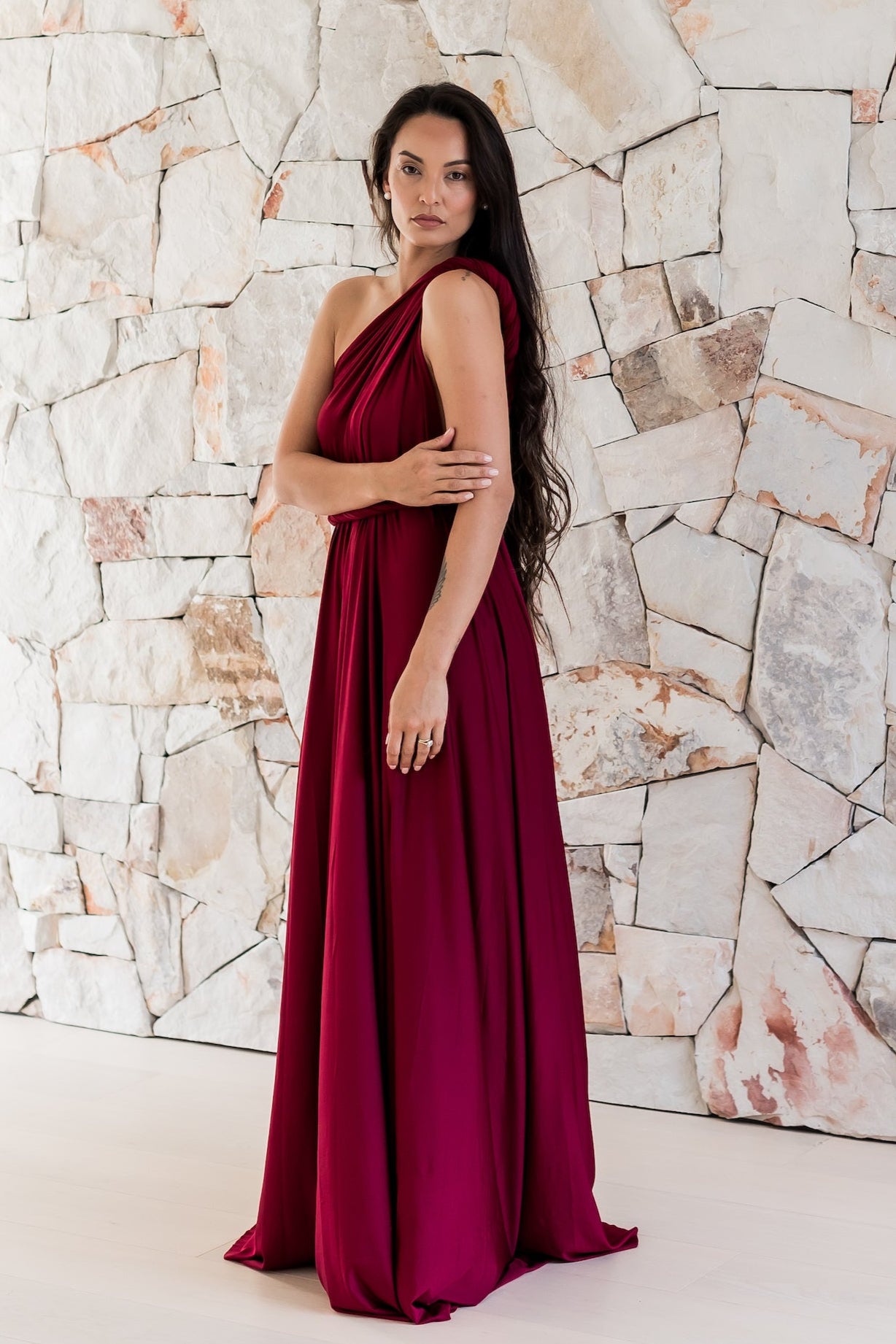 Burgundy Infinity Gown