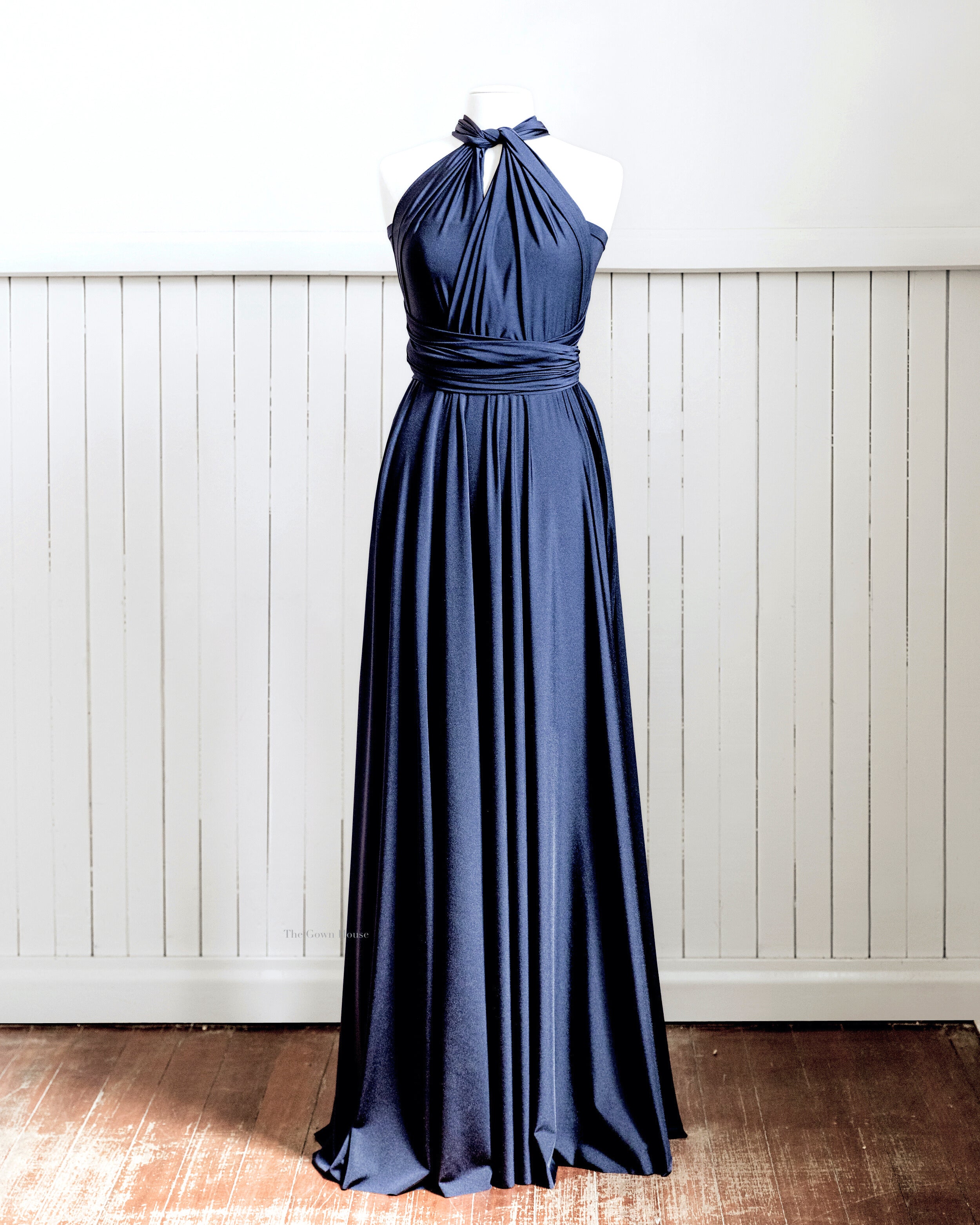 Navy Infinity Gown - The Gown House 