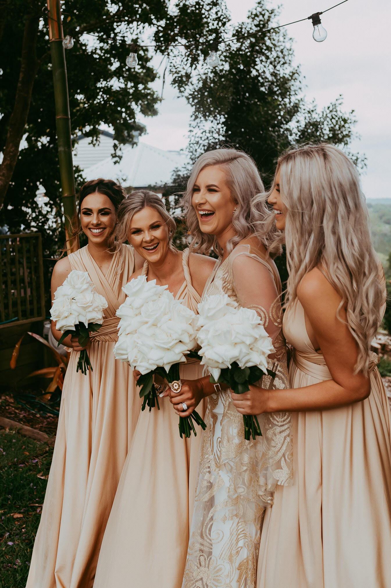 Luxe Satin Infinity Gown in Lemon - The Gown House 