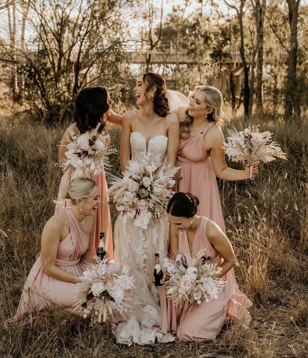 Blush Pink Infinity Gown - The Gown House 