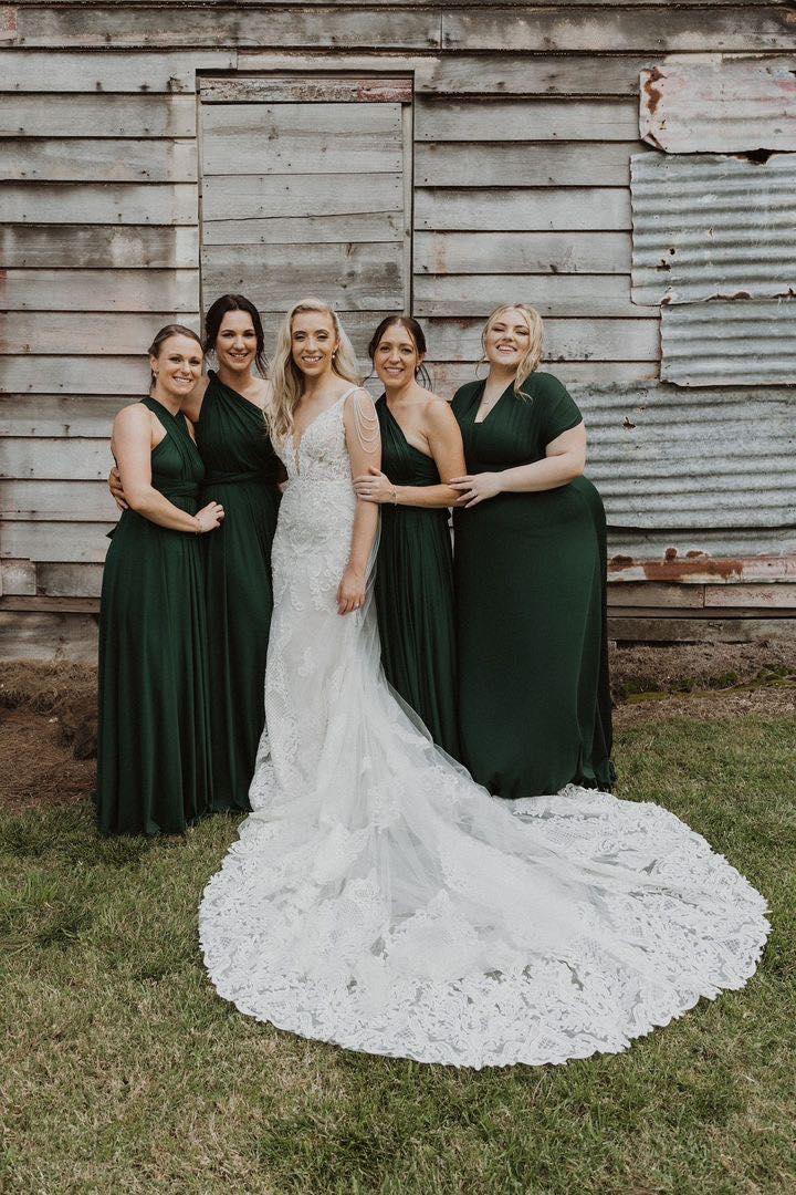 Classic Emerald Infinity Gown