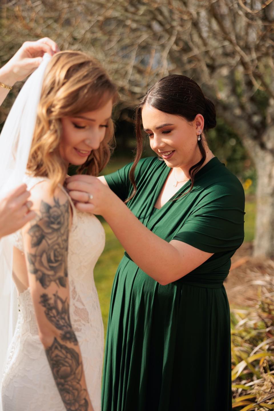 Classic Emerald Infinity Gown