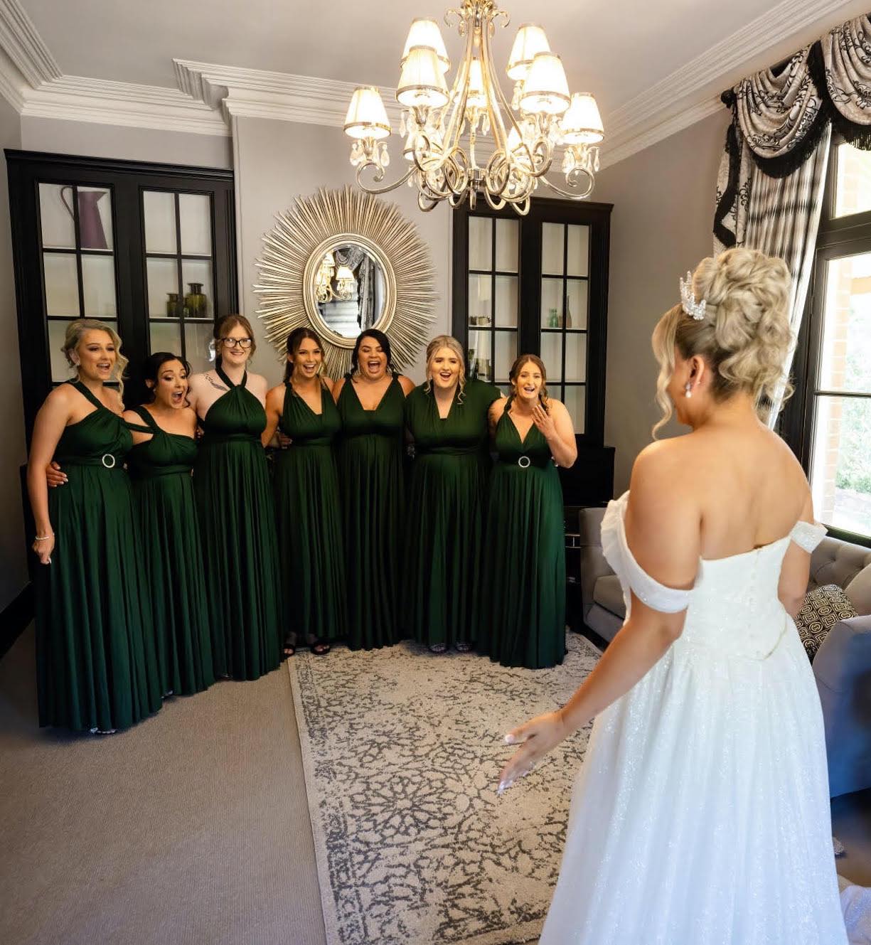Classic Emerald Infinity Gown