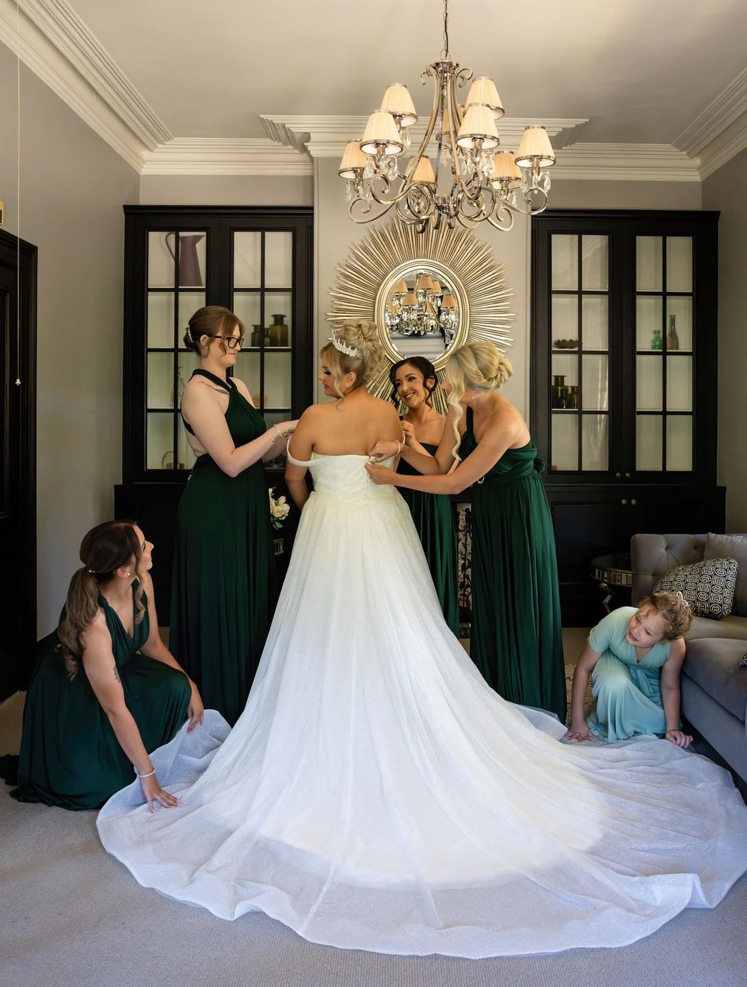 Classic Emerald Infinity Gown