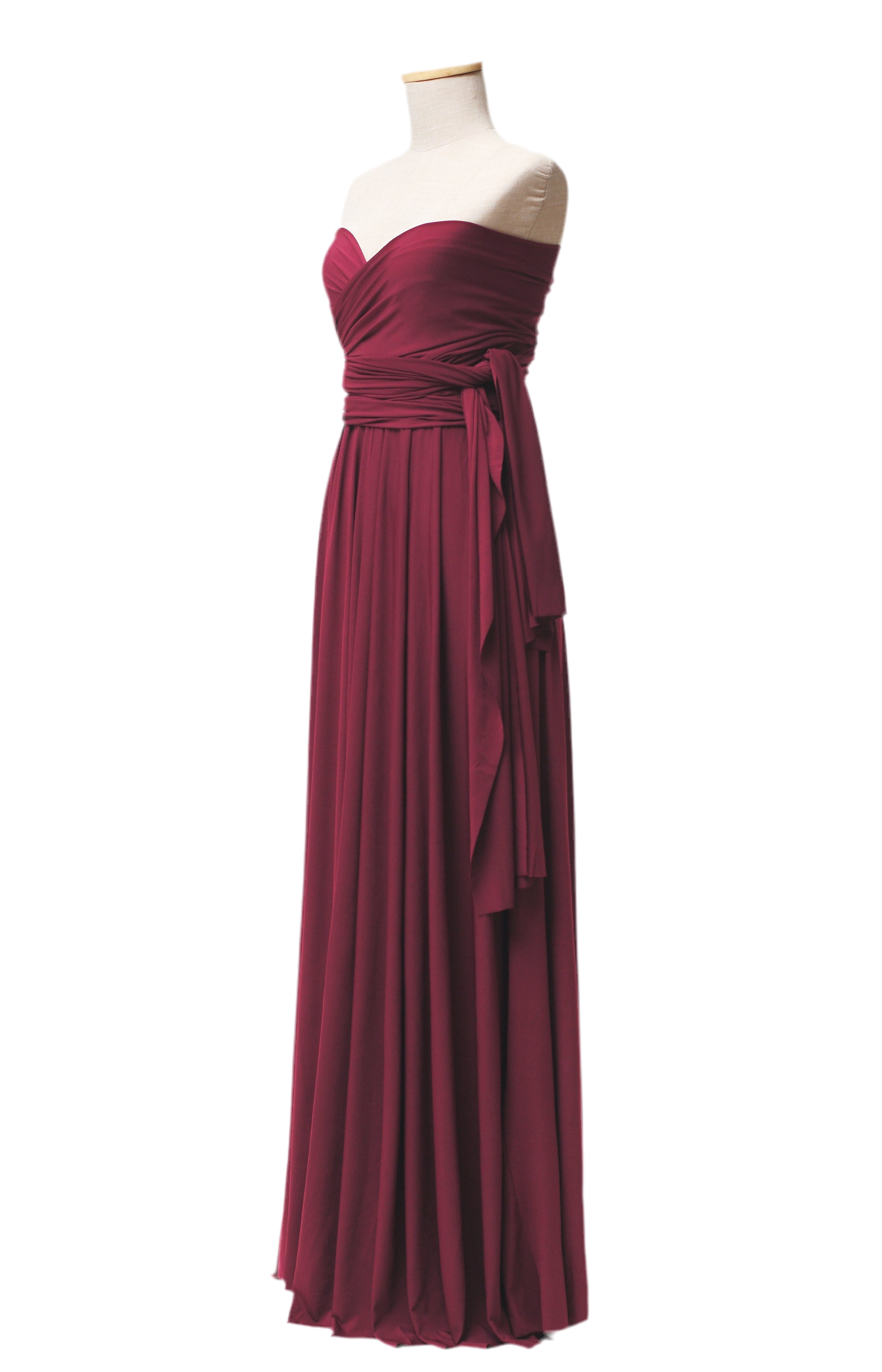 Classic Burgundy Infinity Gown